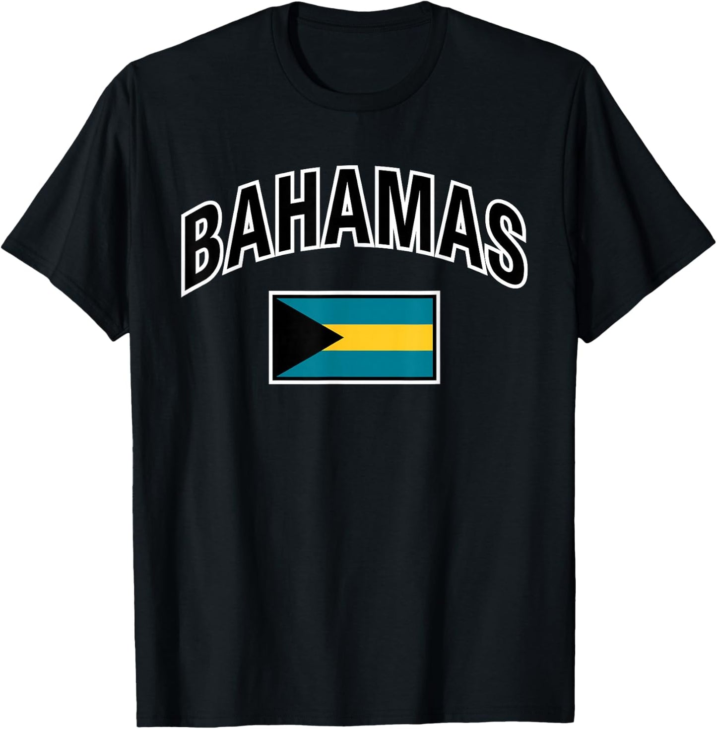 Bahamas Flag Proud Bahamian T-Shirt - T-Shirt | Black
