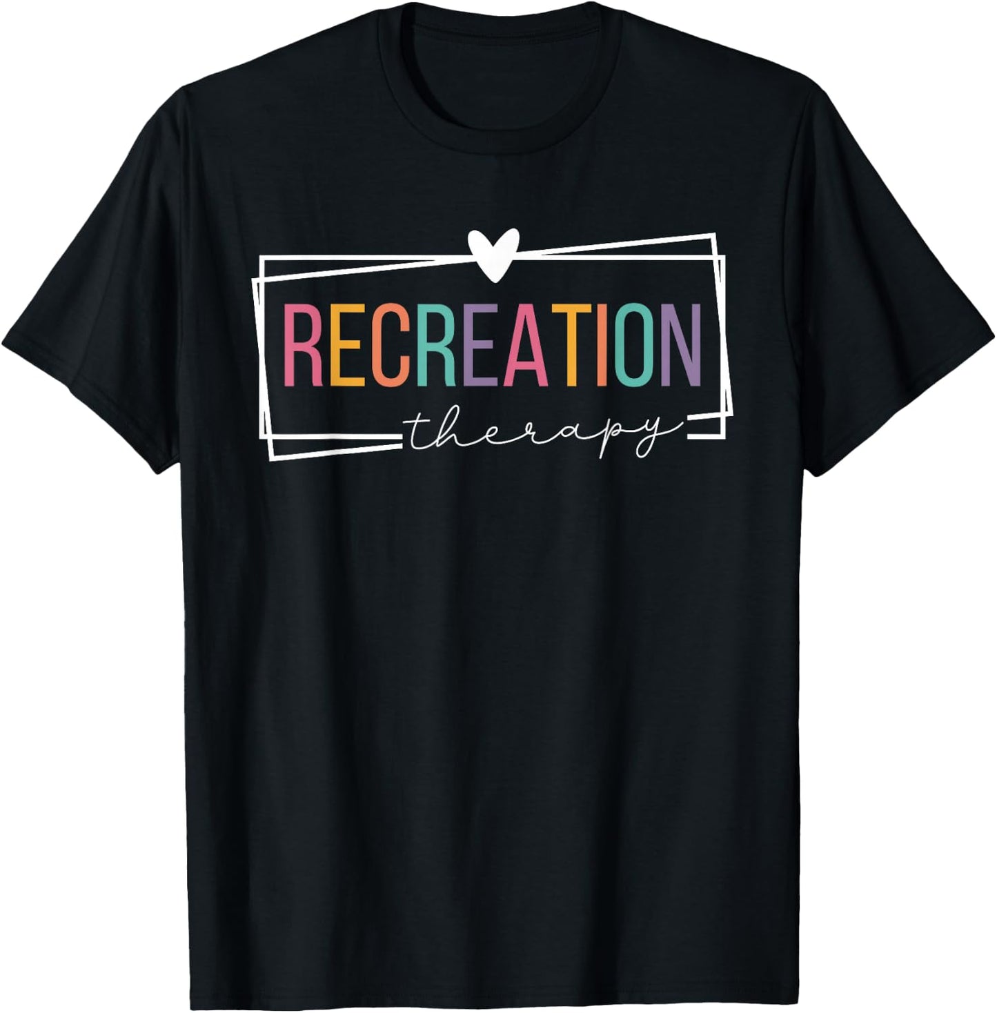 Recreation Therapy Recreational Therapist Retro Women Men T-Shirt - T-Shirt | Black