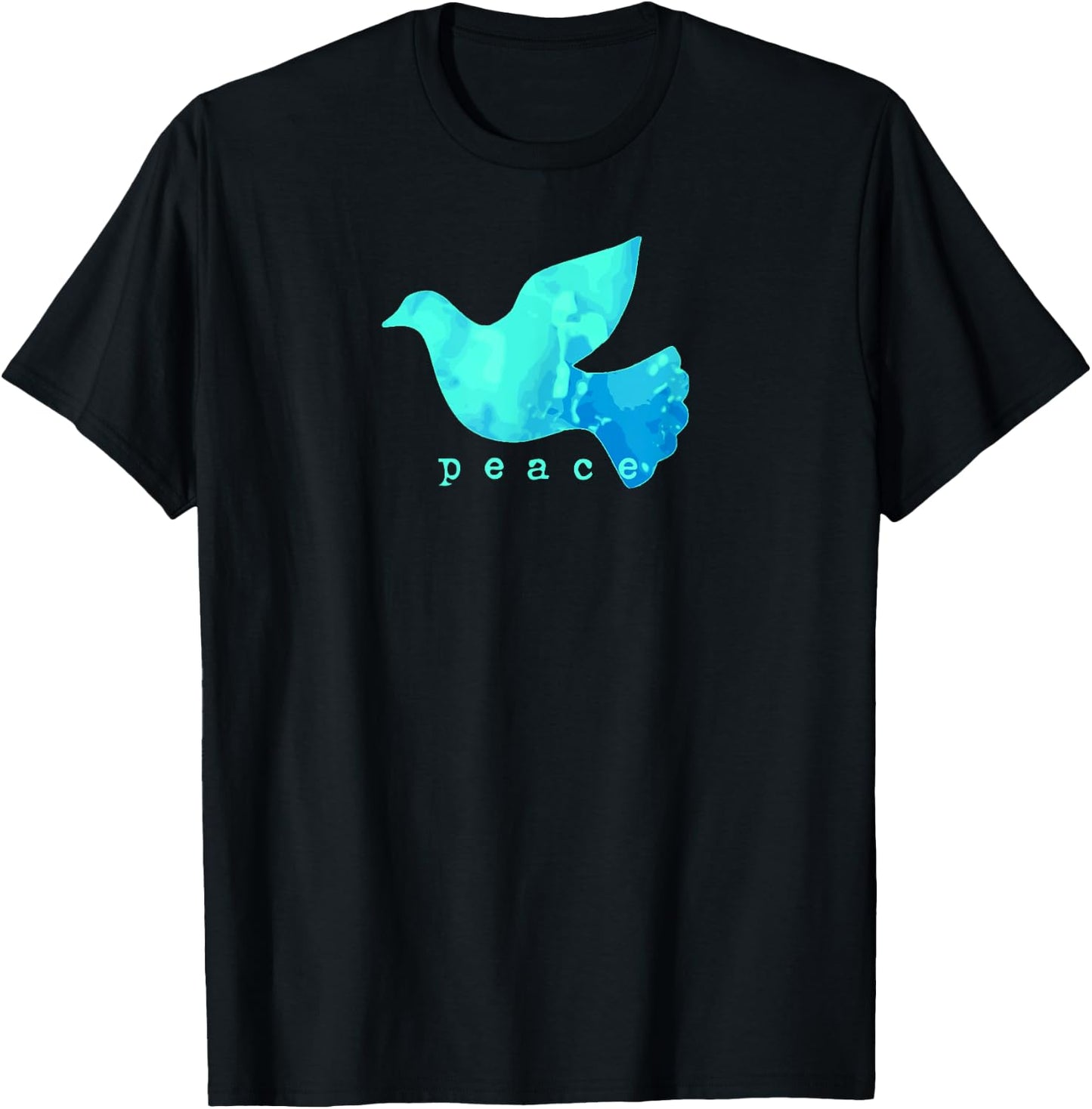 Dove Of Peace Blue Bird Affirmation Shirt T-Shirt - T-Shirt | Black