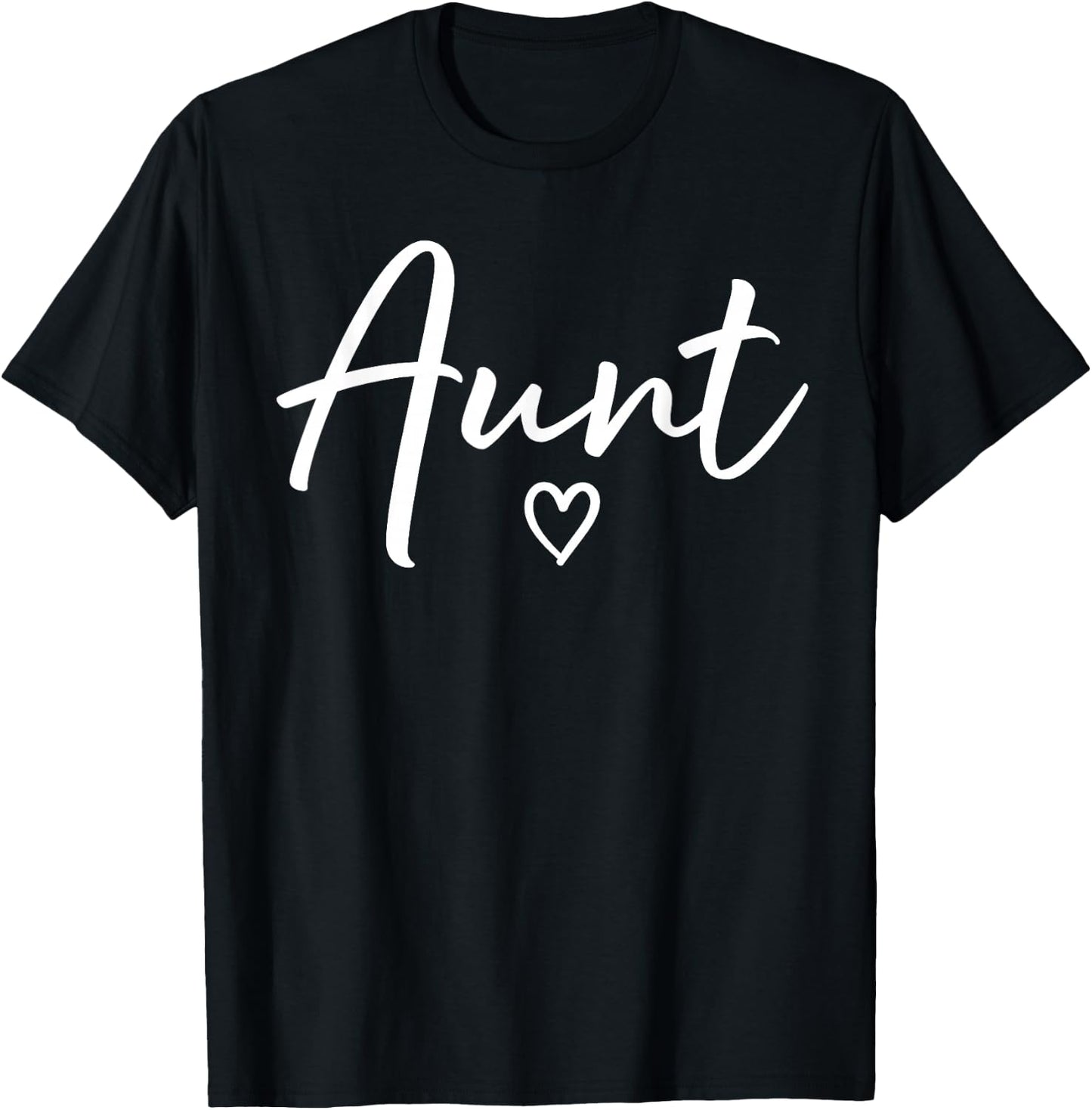 Aunt Gifts Heart Mother's Day Aunt T-Shirt - T-Shirt | Black