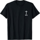 Faith Small Cross Christian Minimalist Religious for Family T-Shirt - T-Shirt | Black