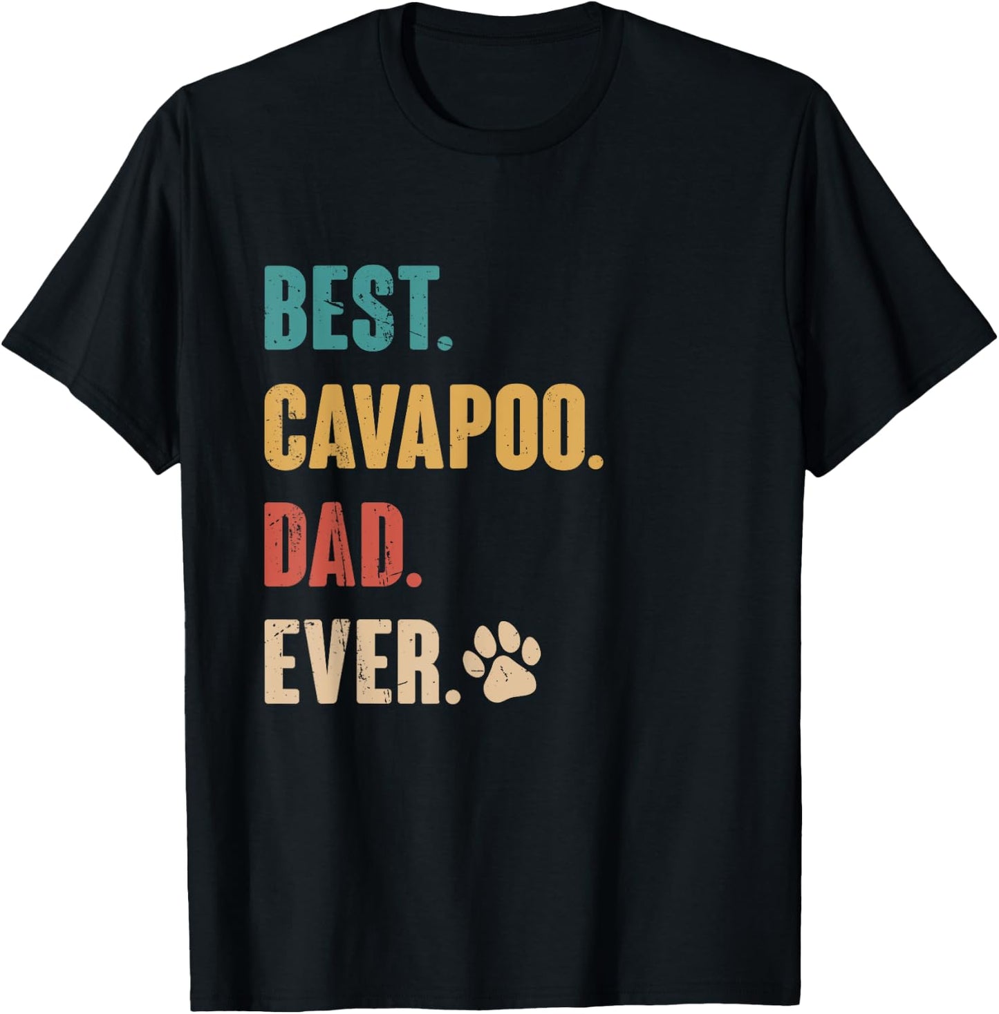 Best Cavapoo Dad Funny Cavapoo Dog Lovers Gift T-Shirt - T-Shirt | Black