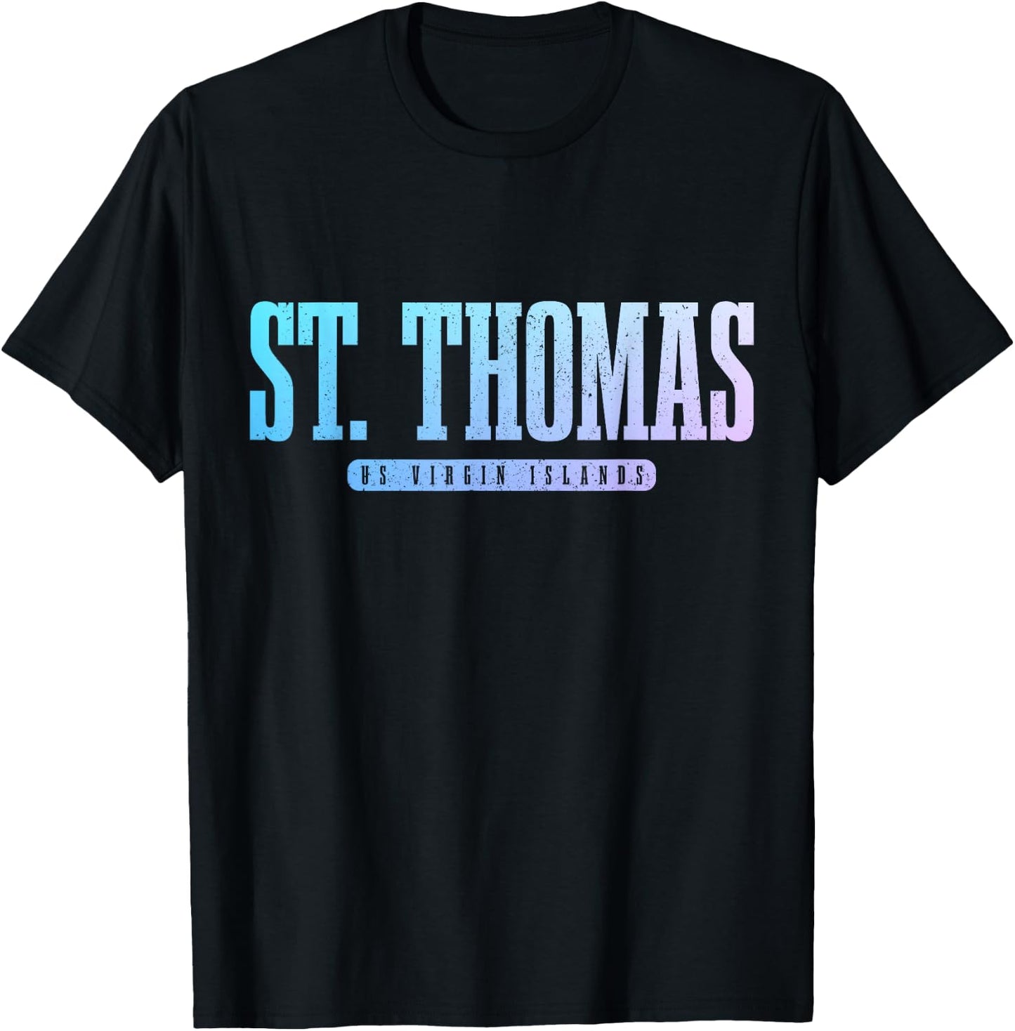 St. Thomas US Virgin Islands Pride Vacation USVI Vintage T-Shirt - T-Shirt | Black