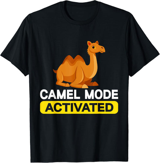 Camel Mode Activated Camel T-Shirt - T-Shirt | Black