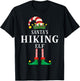 Santa's Hiking Christmas Family Pajama T-Shirt - T-Shirt | Black