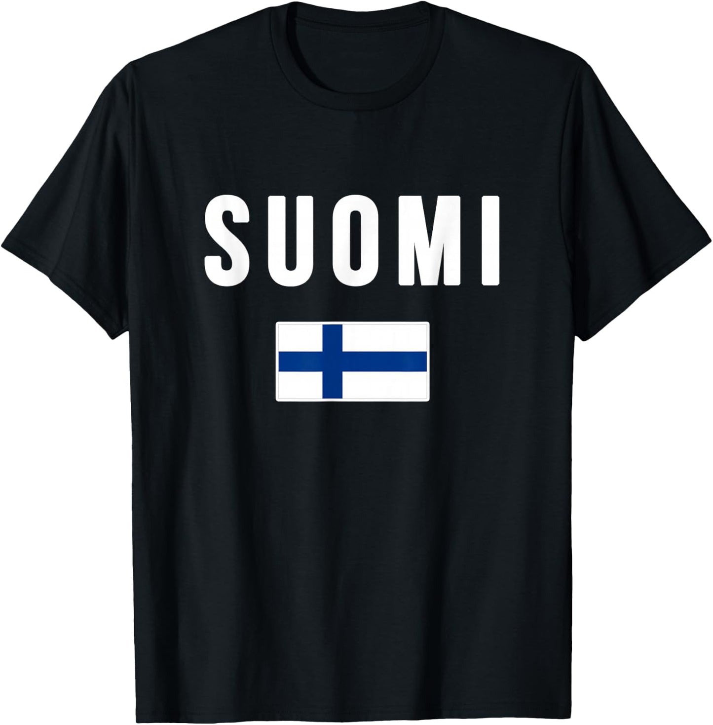 Finland Finnish Flag Suomi Sisu Souvenir T-Shirt - T-Shirt | Black