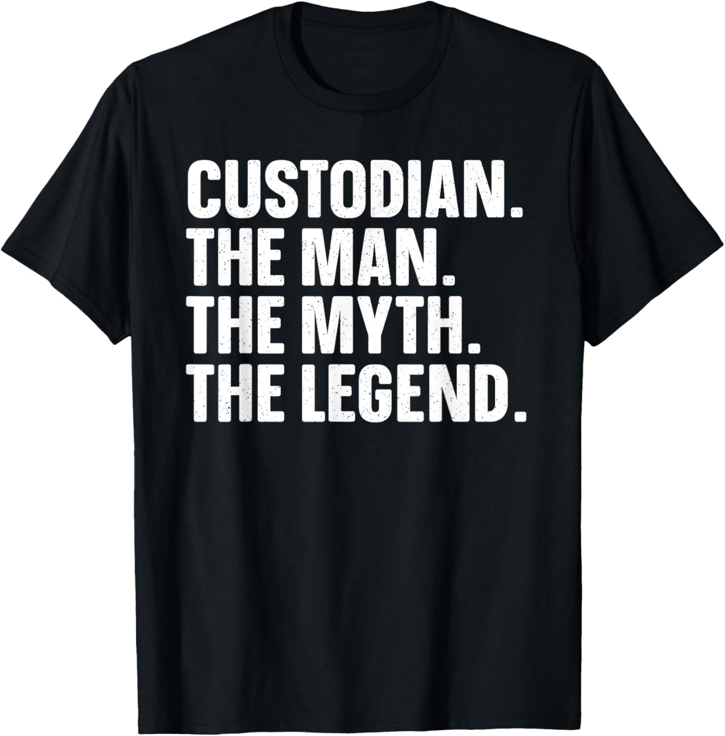 Custodian Art Janitor School Custodian Appreciation T-Shirt - T-Shirt | Black