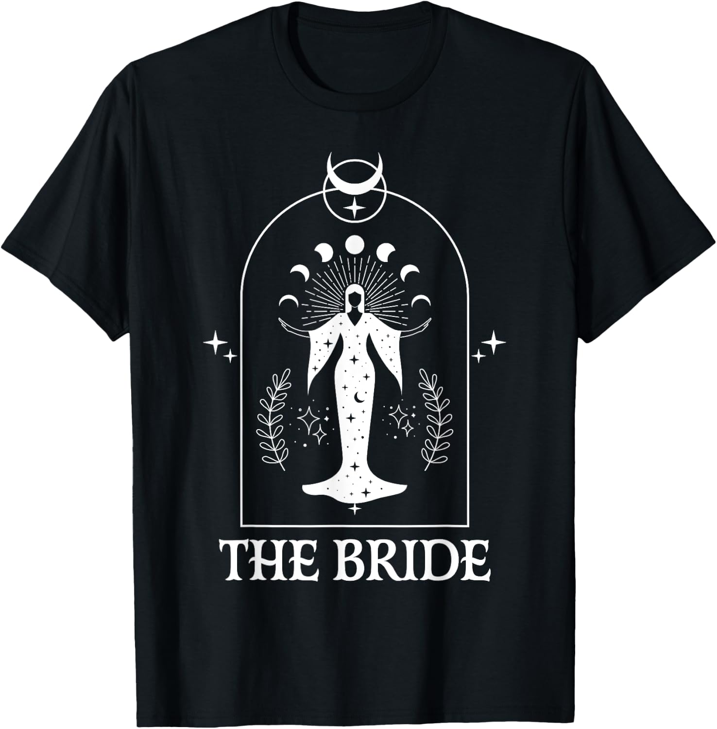 The Bride Coven Witch Bachelorette Matching Gothic Halloween T-Shirt - T-Shirt | Black