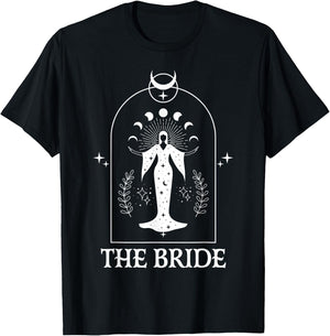 The Bride Coven Witch Bachelorette Matching Gothic Halloween T-Shirt - T-Shirt | Black