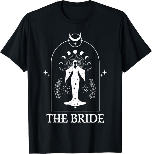 The Bride Coven Witch Bachelorette Matching Gothic Halloween T-Shirt - T-Shirt | Black