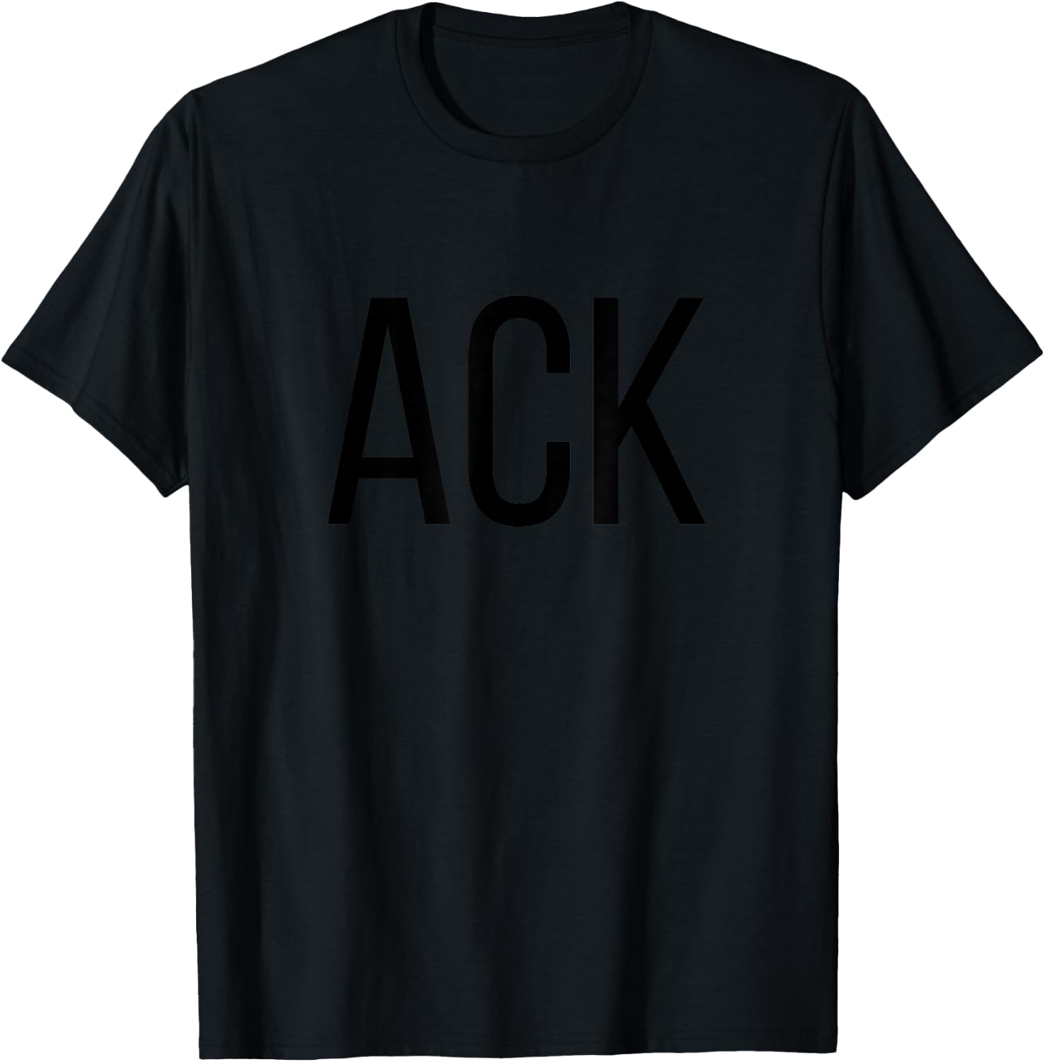 ACK Nantucket Massachusetts Airport Code Lists ACK T-Shirt - T-Shirt | Black
