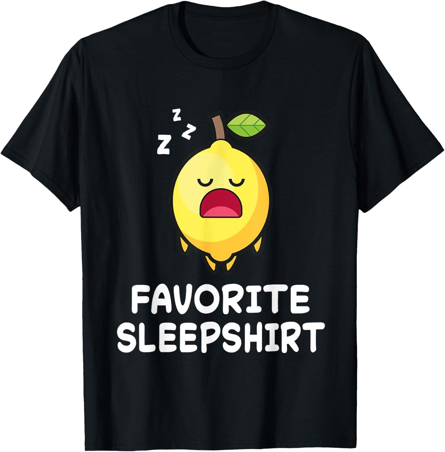 Lemon Lemons Nap Sleeping Sleep Pajama Nightgown T-Shirt - T-Shirt | Black