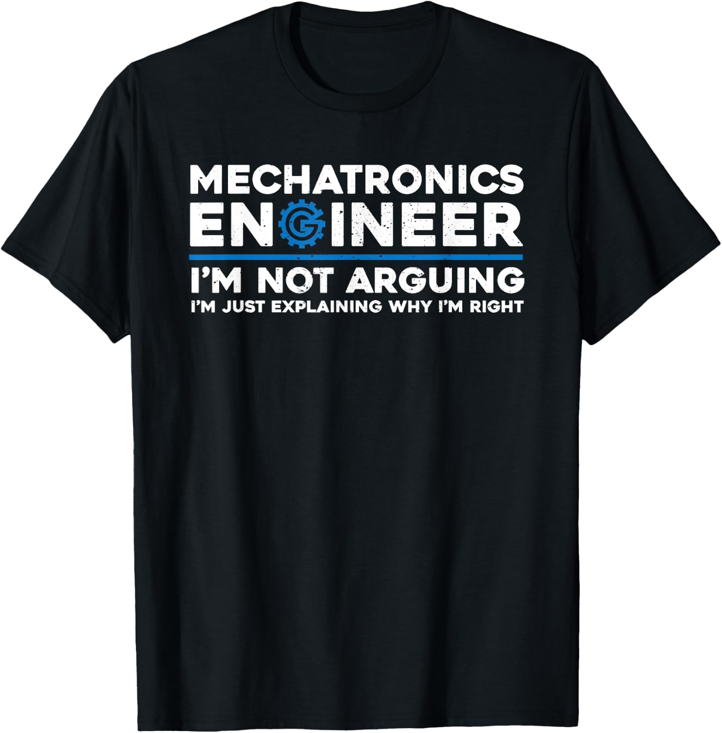 Funny Mechatronics Engineer Humor Mechatronic Engineering T-Shirt - T-Shirt | Black