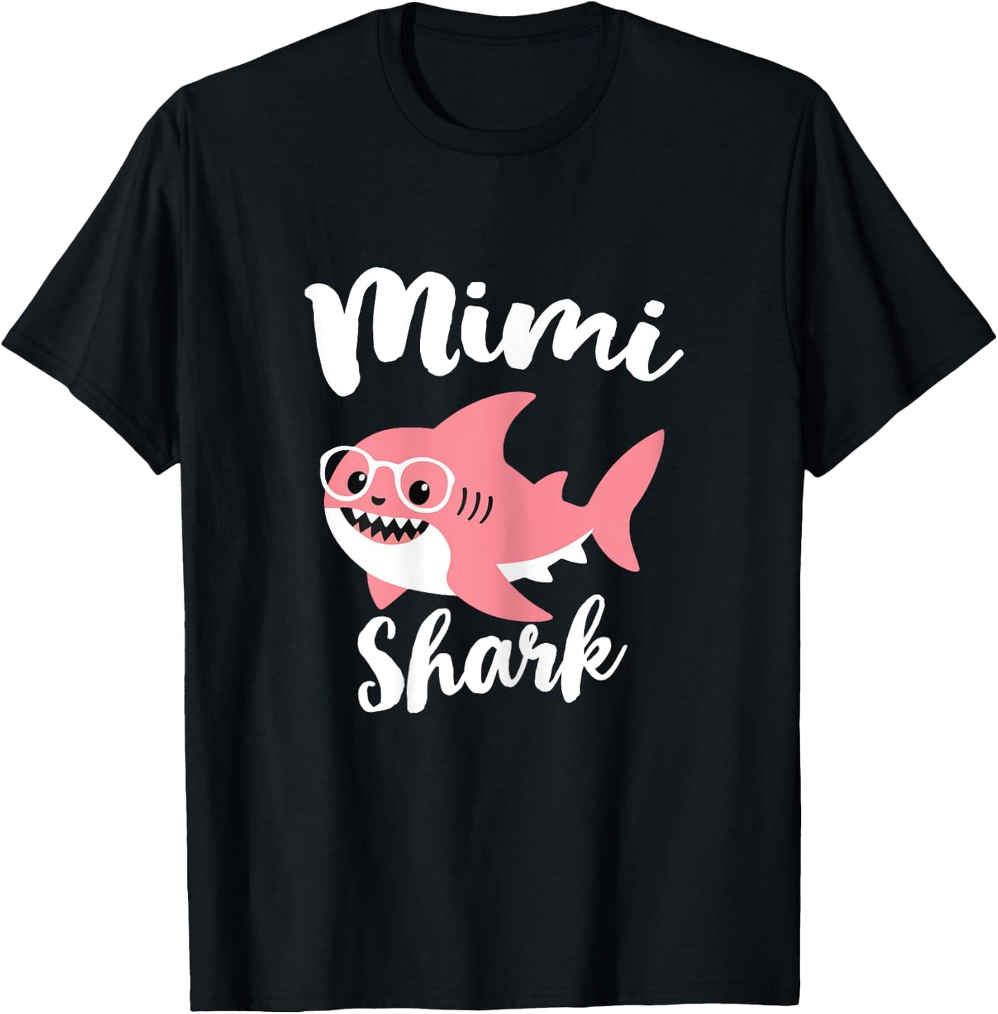 Mimi Shark Mother's Day Grandma Funny T-Shirt - T-Shirt | Black