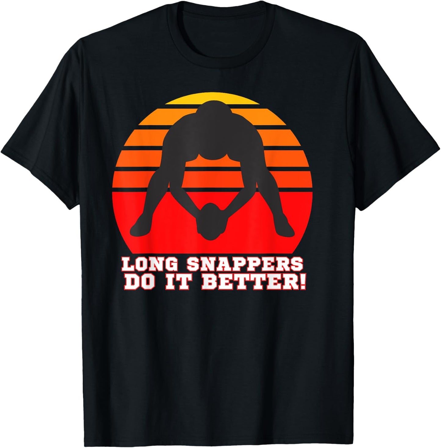 Long Snapper Shirt , Long Snappers, Long Snap Shirt T-Shirt - T-Shirt | Black
