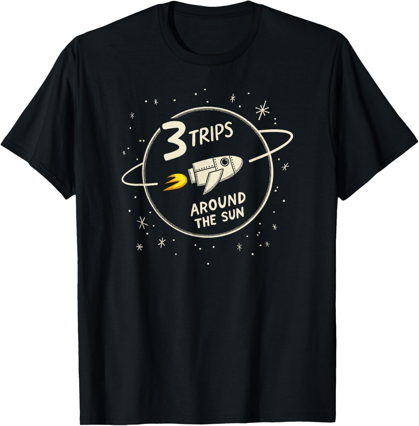 3rd Birthday Children's Room Theme T-Shirt - T-Shirt | Black