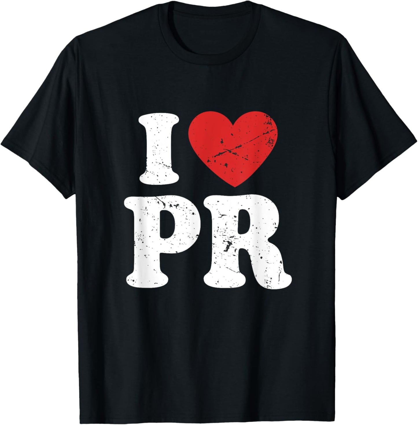I Love Puerto Rico I Heart PR T-Shirt - T-Shirt | Black