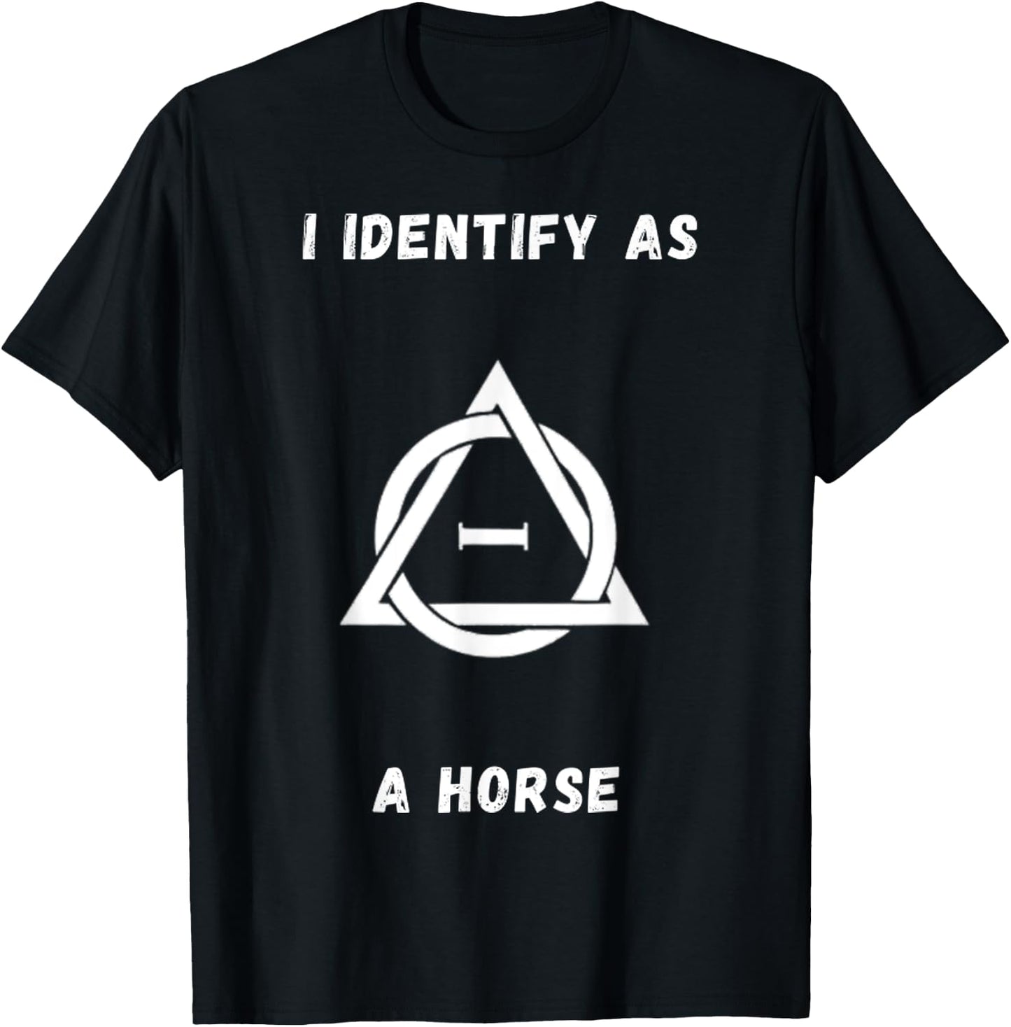 Therianthropy Symbol Identify As A Horse! Therian T-Shirt - T-Shirt | Black