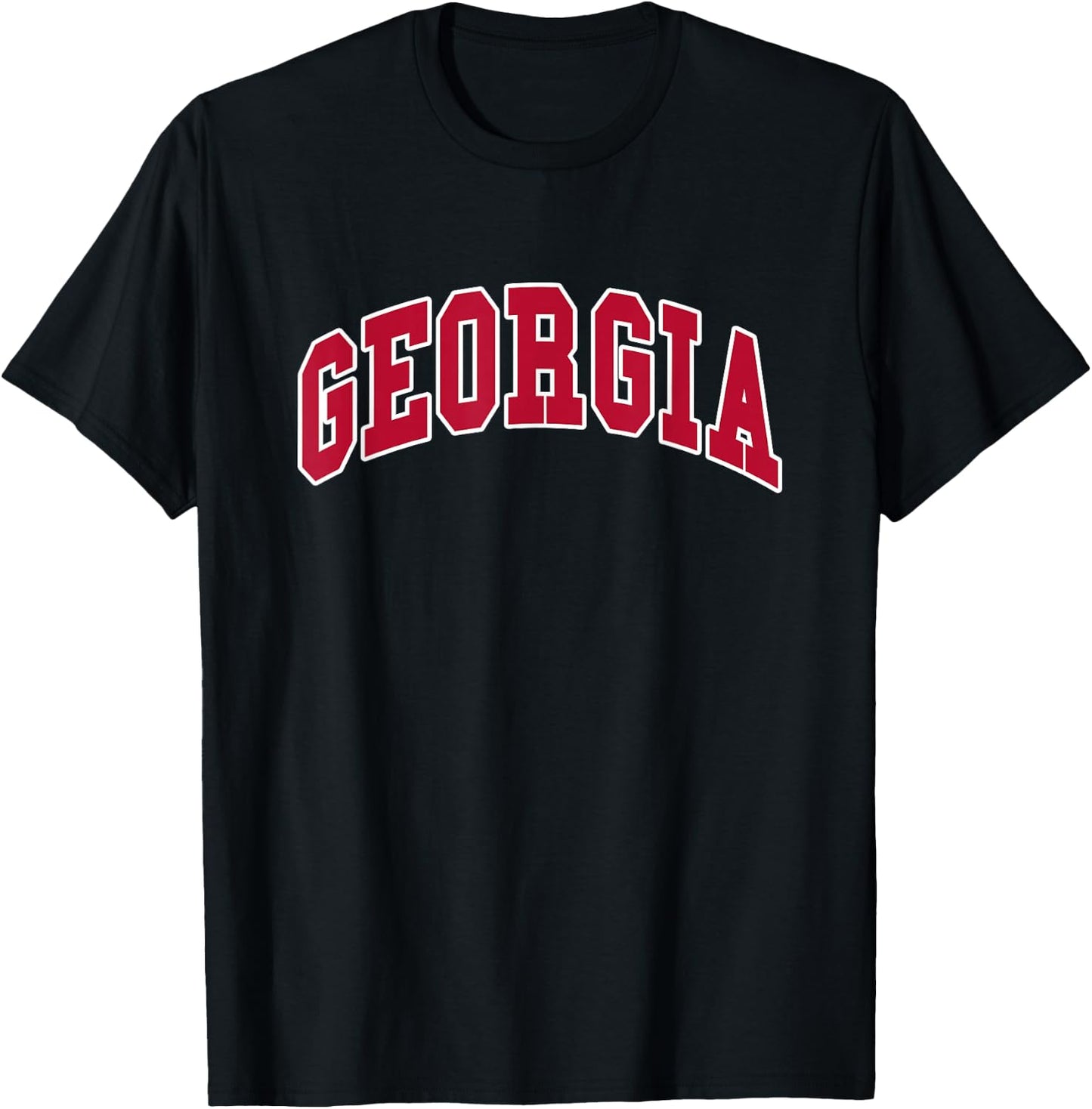 GEORGIA - Throwback Design T-Shirt - T-Shirt | Black