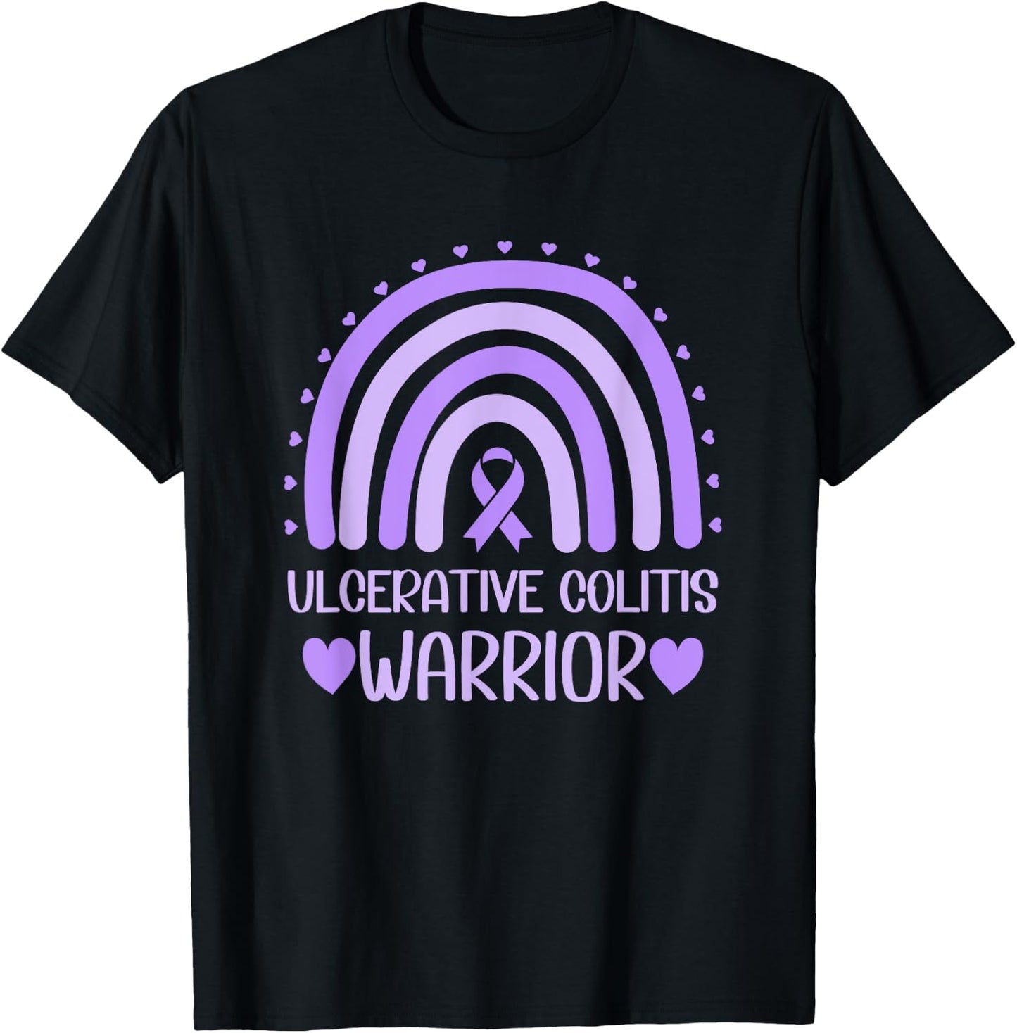 Ulcerative Colitis Warrior Ulcerative Colitis Awareness T-Shirt - T-Shirt | Black