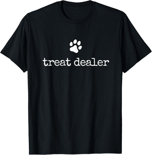 Dog Treat Dealer Funny Humor Dog Owner Dog Treats Dog Lover T-Shirt - T-Shirt | Black
