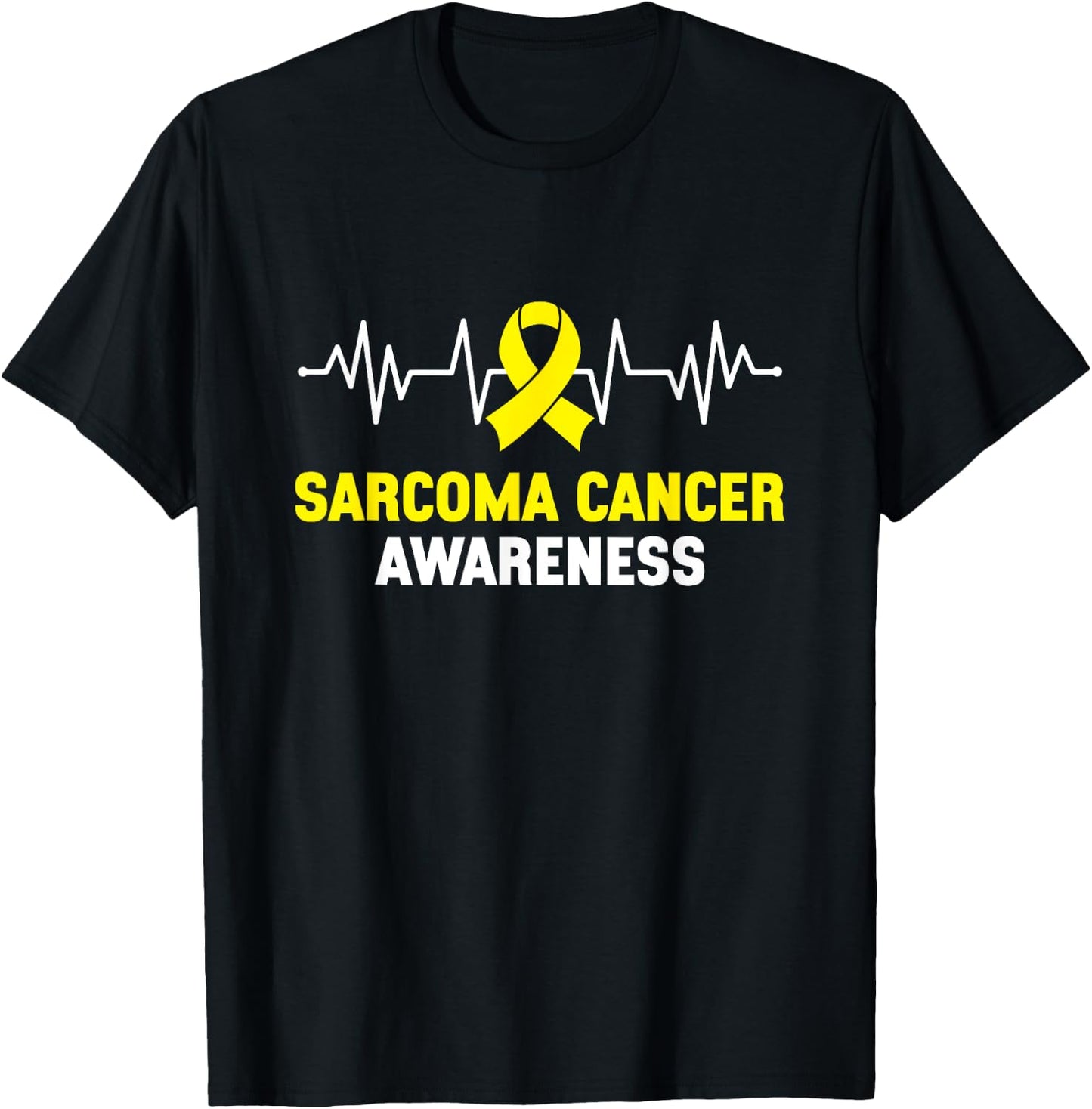 Sarcoma Cancer Warrior Sarcoma Cancer Awareness T-Shirt - T-Shirt | Black