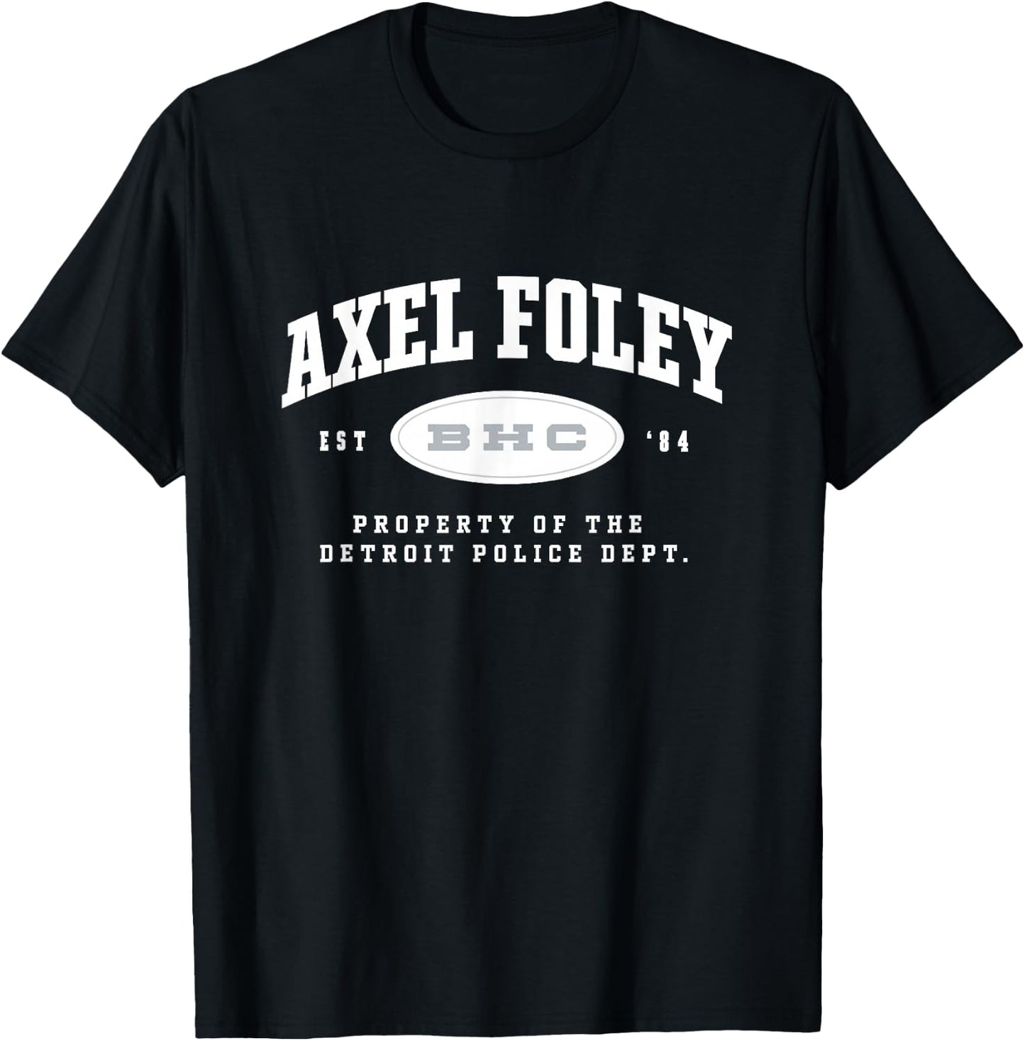 Beverly Hills Cop: Axel F Property Of Detroit Police Dept. T-Shirt - T-Shirt | Black