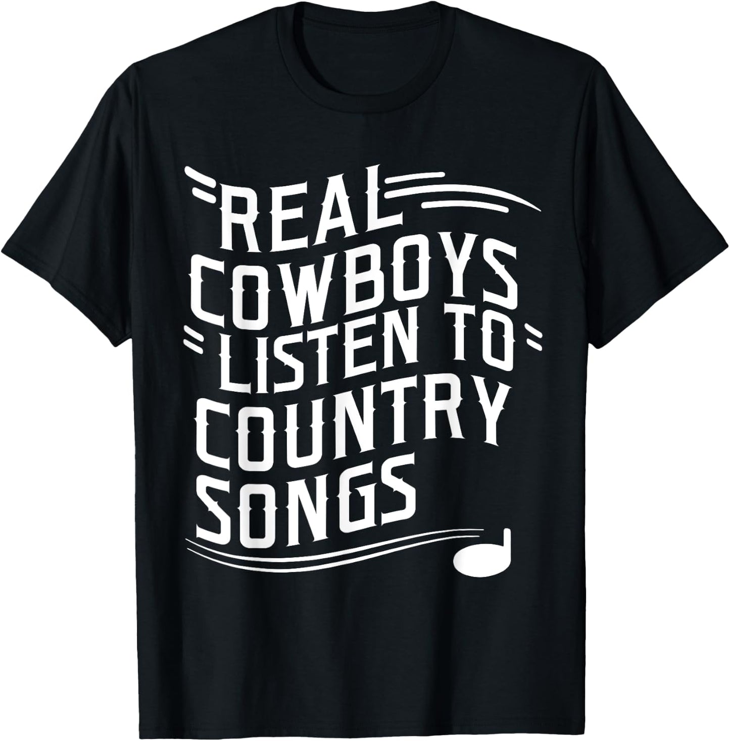 Funny Cowboy Sayings Vintage Country Music Lover T-Shirt - T-Shirt | Black