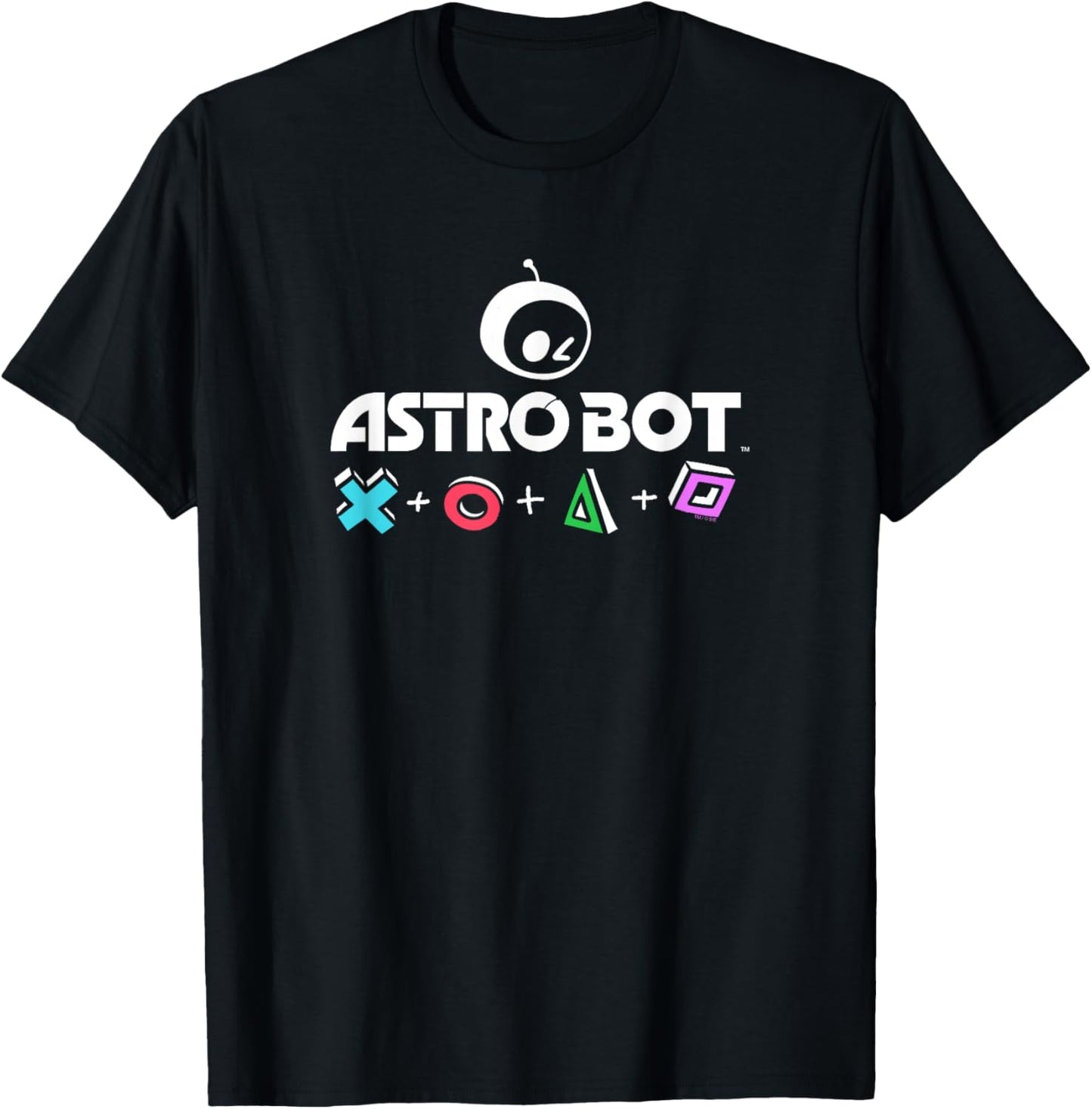 Astro Bot Rescue Mission PlayStation Symbols Video Game T-Shirt - T-Shirt | Black