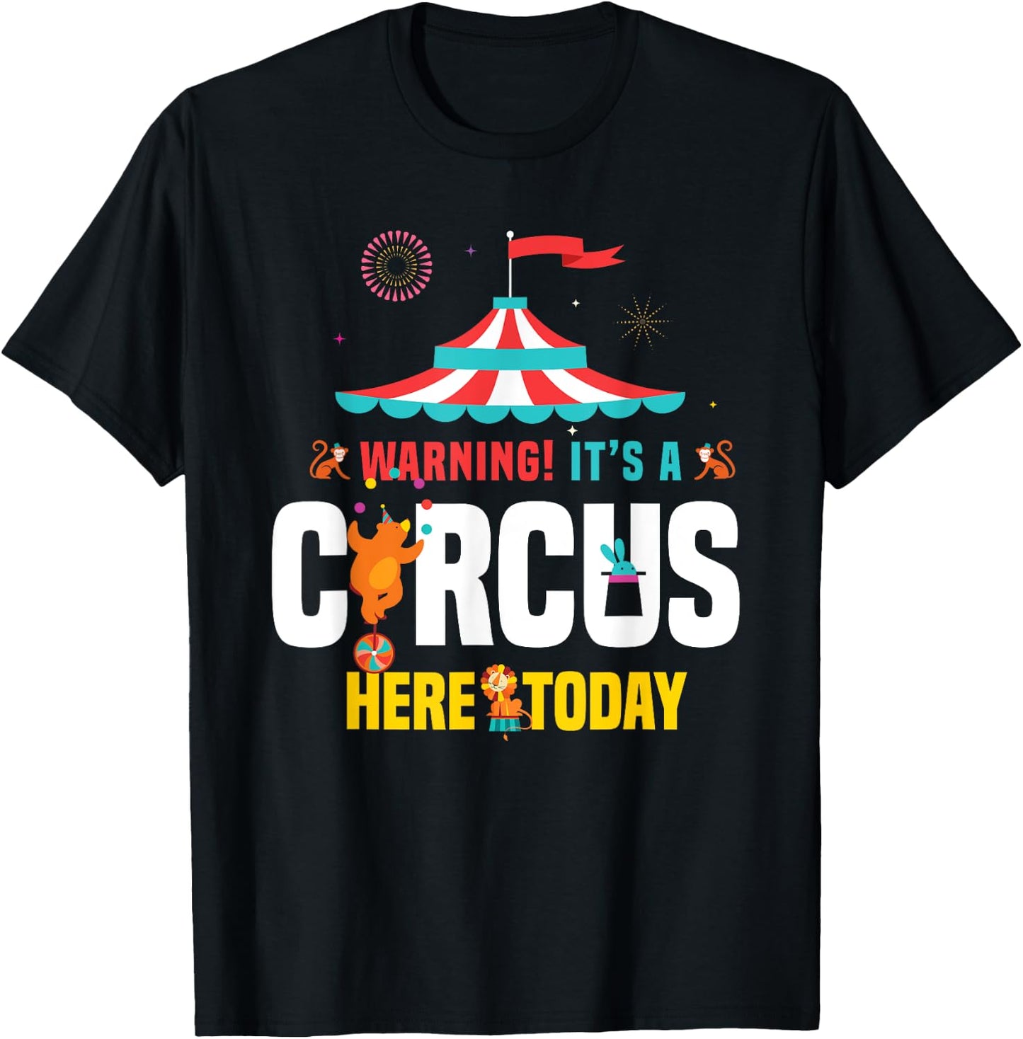 Zirkus Karnevals Geschenk Women's Circus Carnival Birthday Party - Black, Small, Short Sleeve, Classic Fit, Cotton, Polyester T-Shirt - T-Shirt | Black