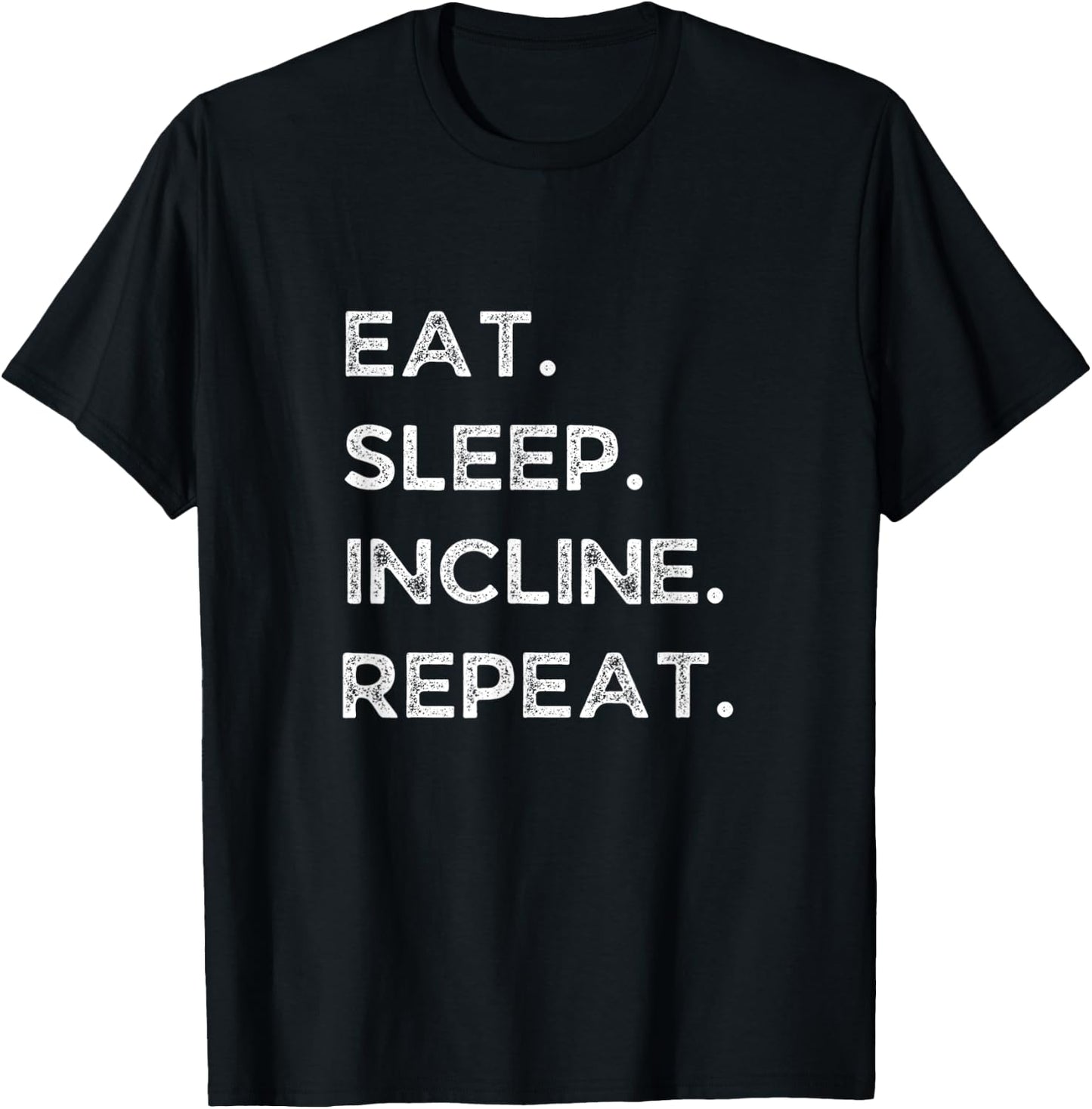 Manitou Colorado The Incline Eat Sleep Incline Repeat T-Shirt - T-Shirt | Black