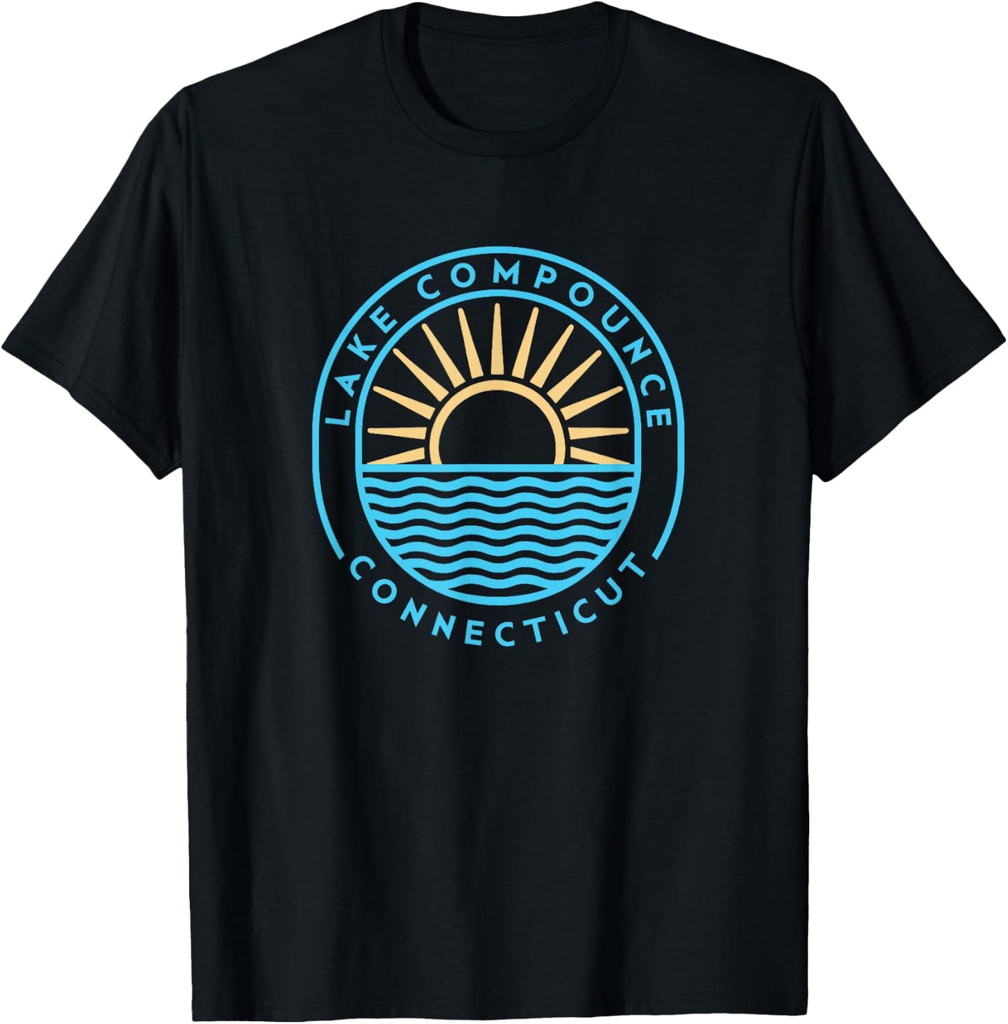 Lake Compounce Connecticut Outdoors Vintage T-Shirt - T-Shirt | Black