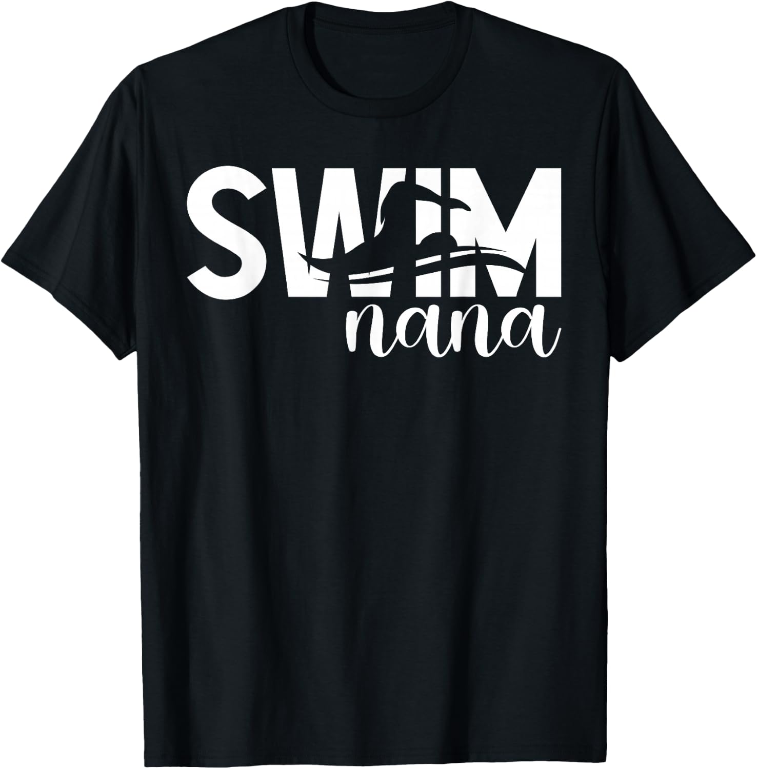 Swim Nana Of A Swimmer Nana Swimming Nana T-Shirt - T-Shirt | Black