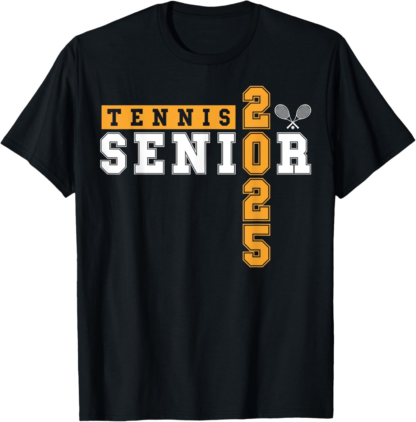 Tennis Senior Night Tennis Senior 2025 Graduation 13 T-Shirt - T-Shirt | Black