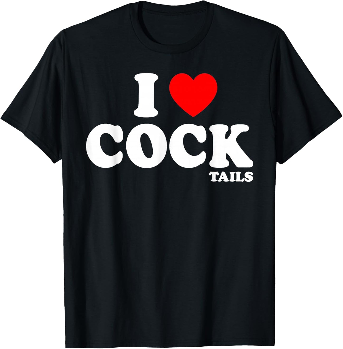 Funny I Love Cocktails I Heart Cocktails Alcohol Drinking T-Shirt - T-Shirt | Black