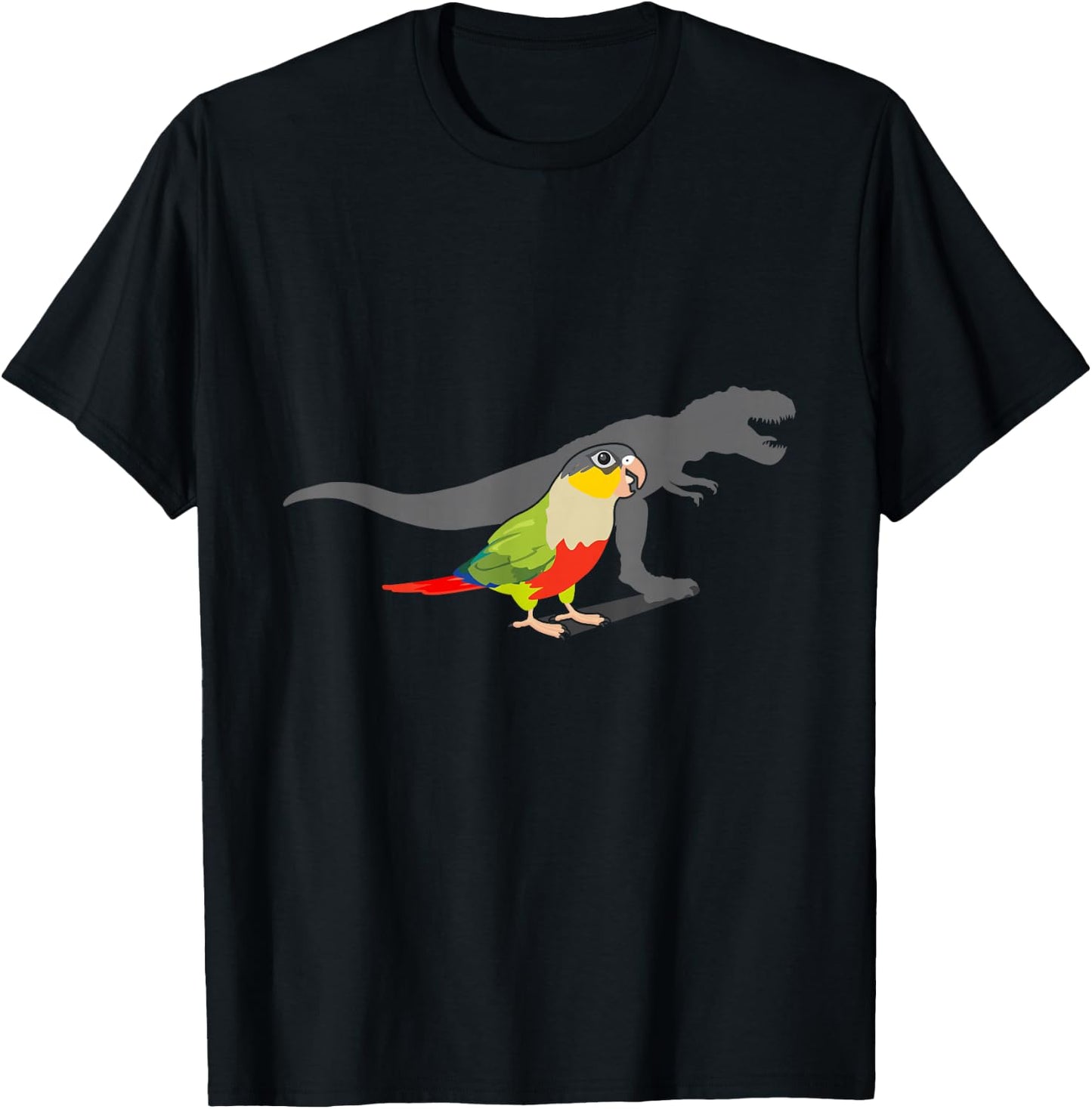 Screaming Conure T-Rex Shirt Parrot Shirt For Kids T-Shirt - T-Shirt | Black