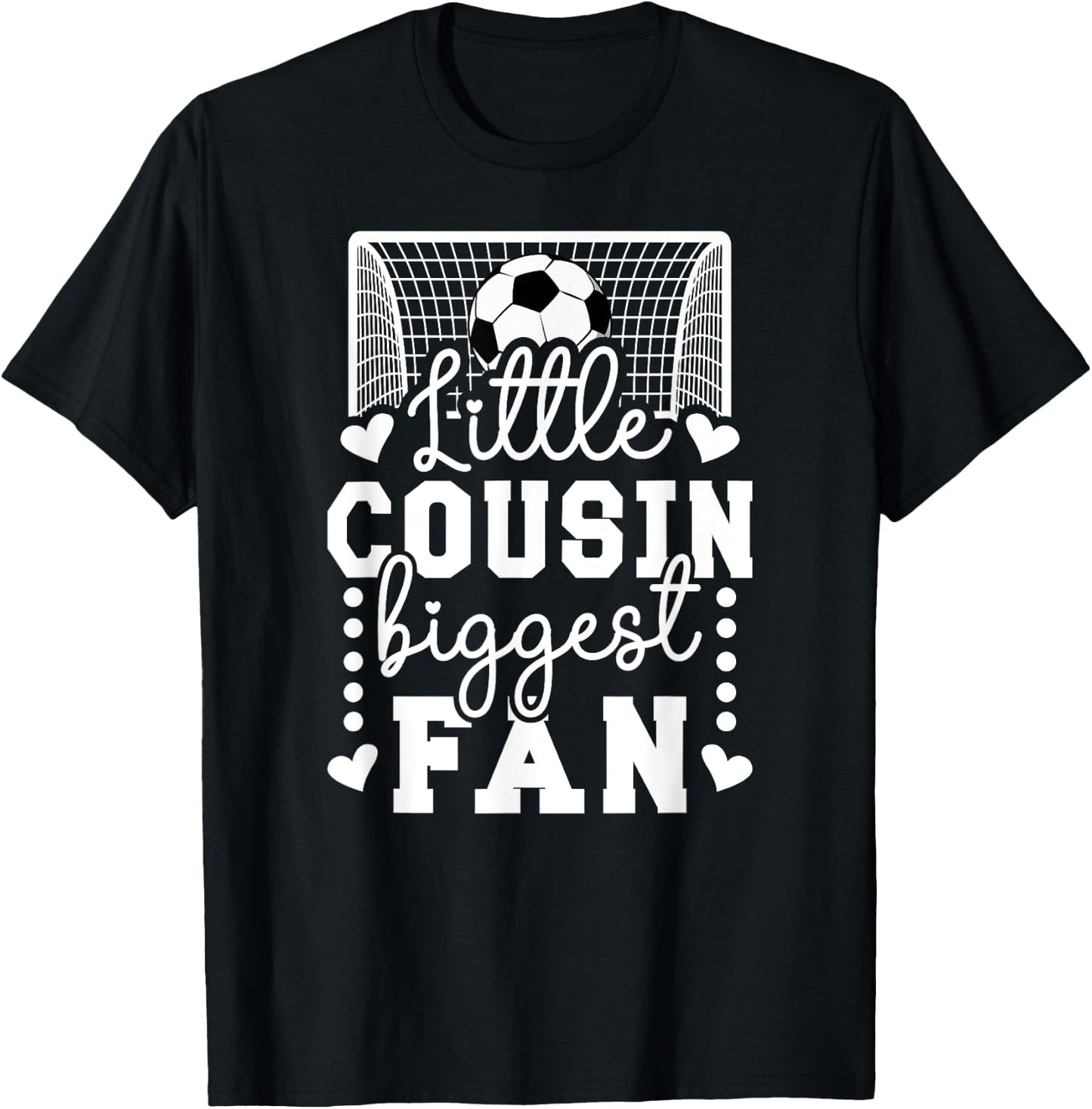 Little Cousin Soccer Goalie Cousin Of A Soccer Keeper Cousin T-Shirt - T-Shirt | Black