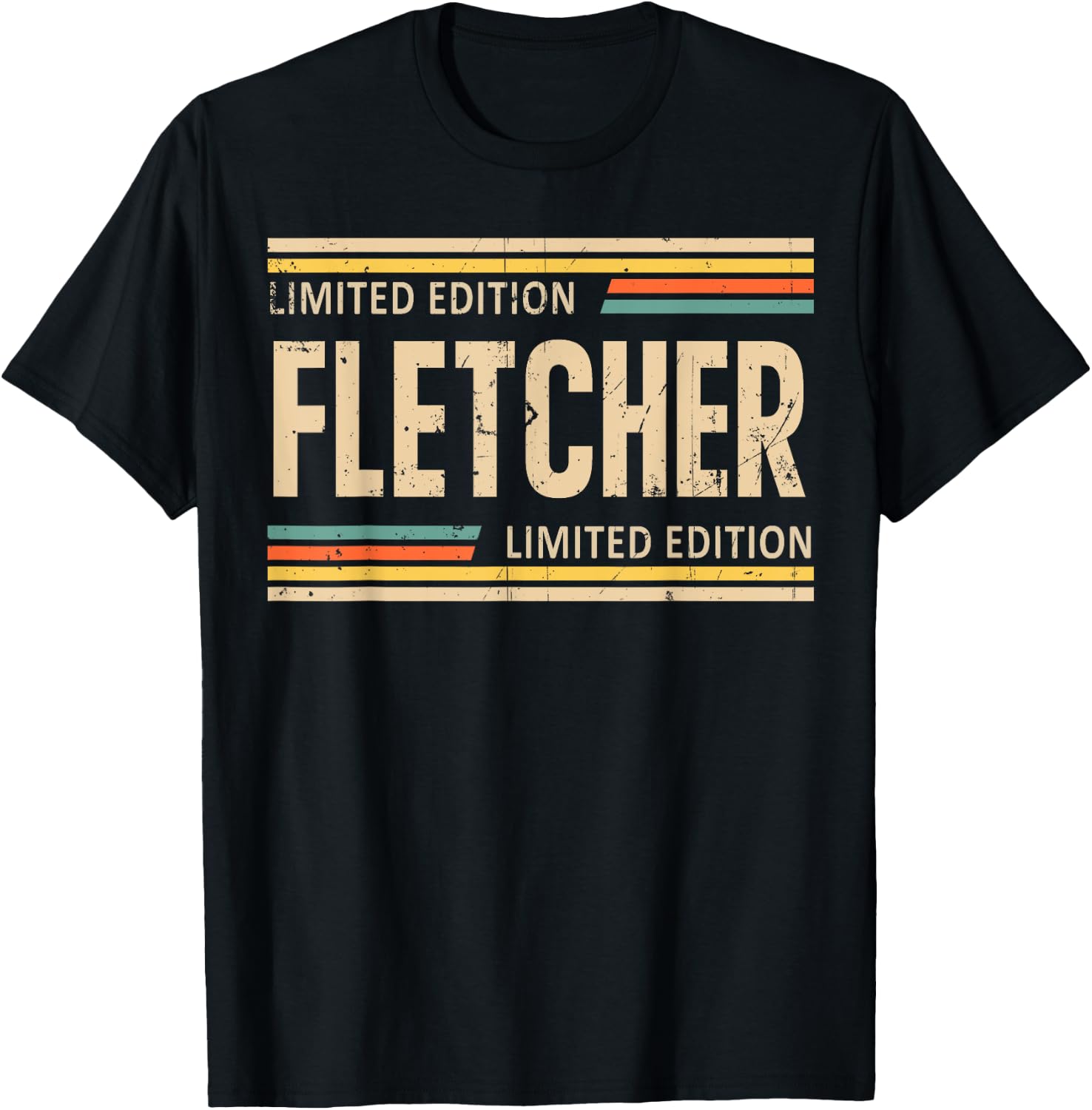 FLETCHER Limited Edition Shirt FLETCHER Name Personalized T-Shirt - T-Shirt | Black