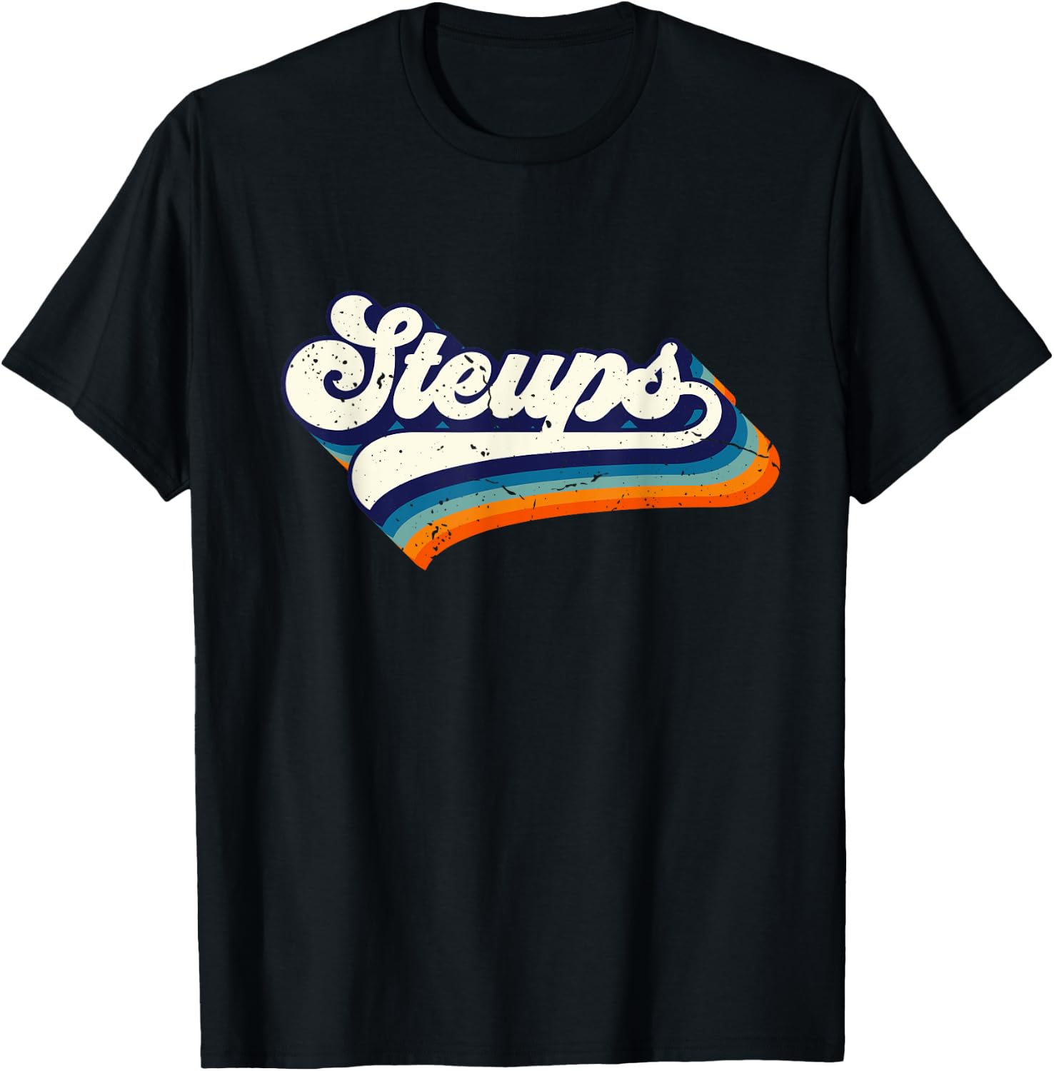 Steups Trinidad and Tobago Funny Pride Flag Retro style T-Shirt - T-Shirt | Black