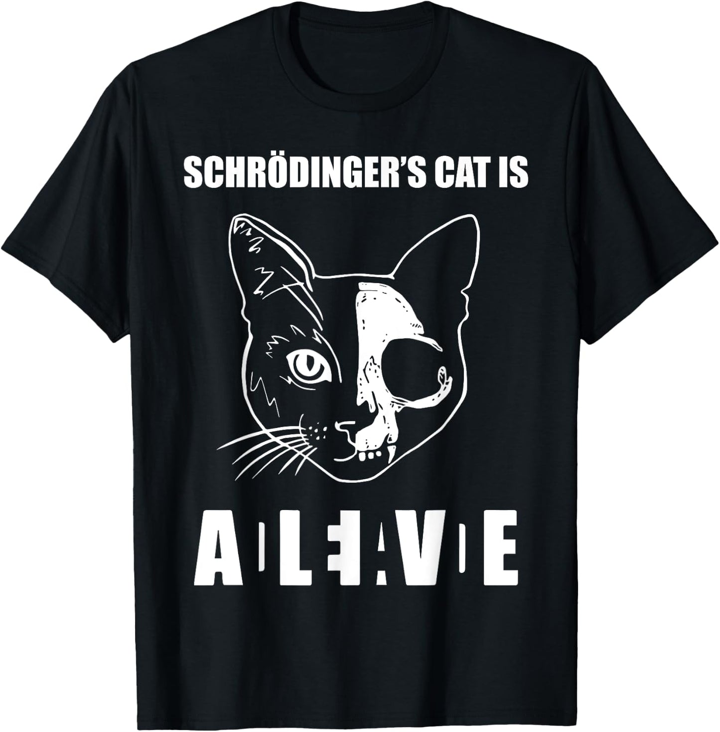Schrödinger's Cat Dead & Alive Science Women T-Shirt - T-Shirt | Black