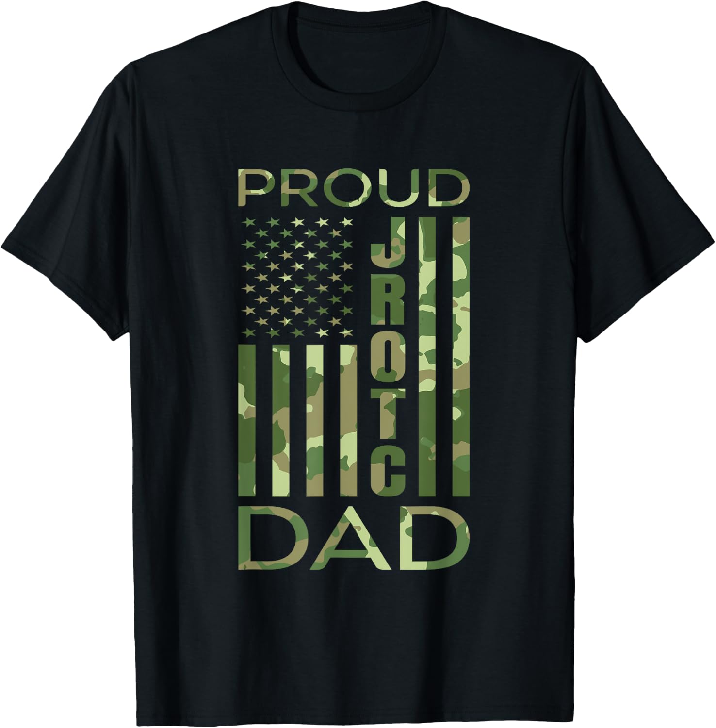 Proud JROTC Dad United States Junior ROTC T-Shirt - T-Shirt | Black