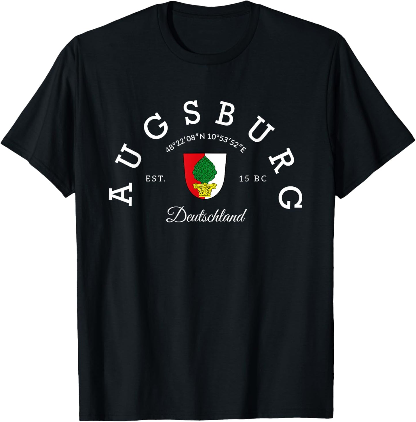Augsburg Germany vacation to Augsburg gift Germany Augsburg T-Shirt - T-Shirt | Black