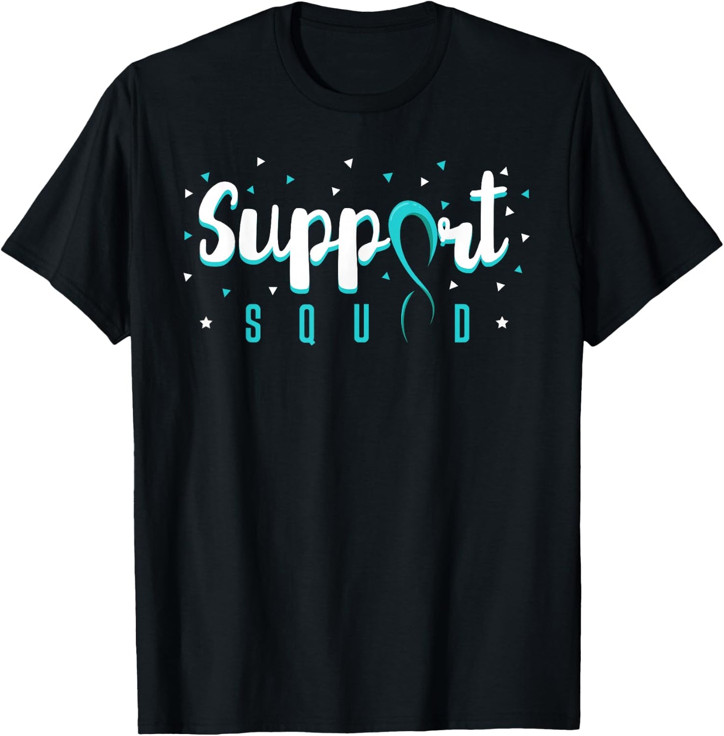 Support Squad Cervical Cancer Squamous Cell Carcinomas T-Shirt - T-Shirt | Black
