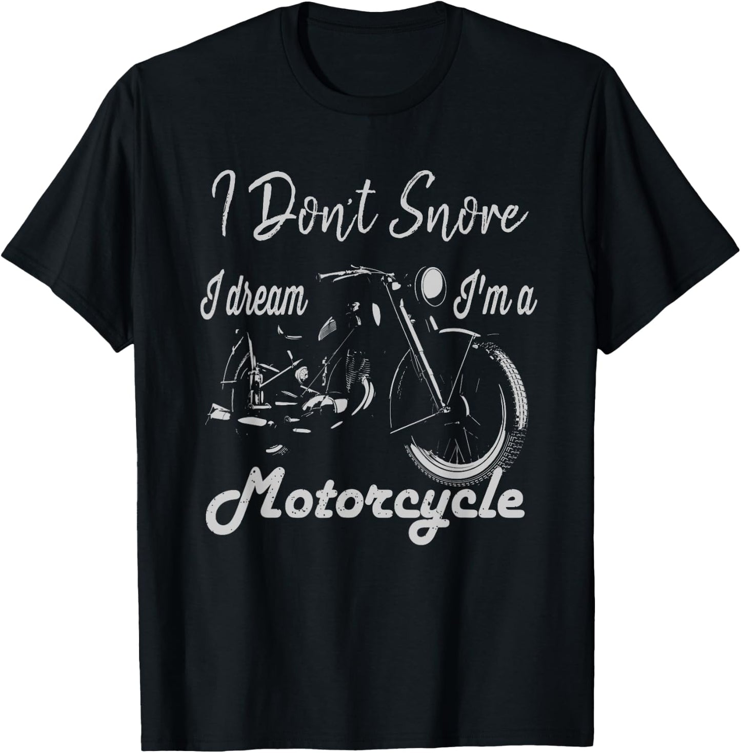 Old Motorcycle Grandpa Dad Opa Daddy Father Day Gift T-Shirt - T-Shirt | Black