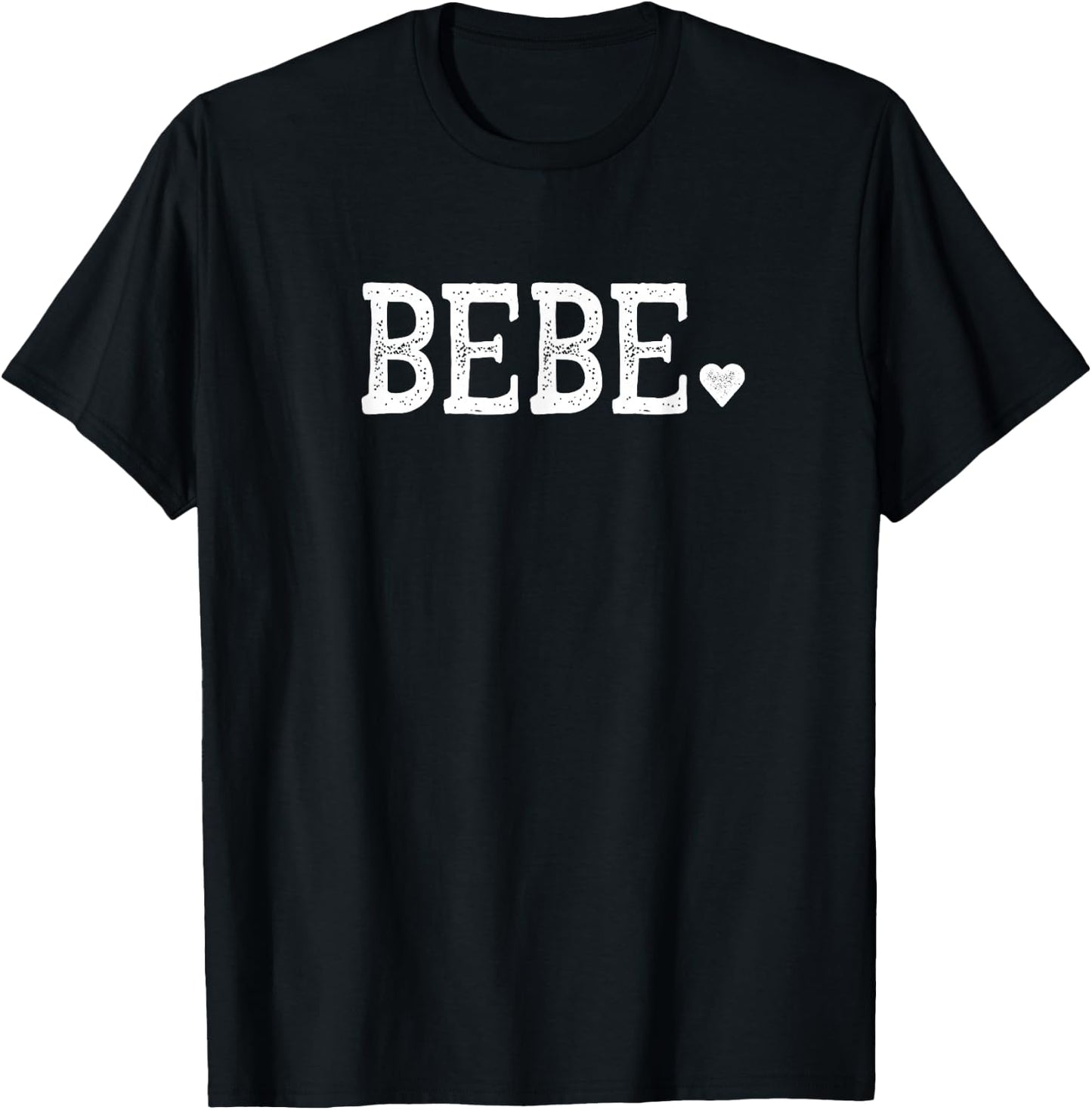 Bebe Gifts Design with Heart Love Bebe T-Shirt - T-Shirt | Black