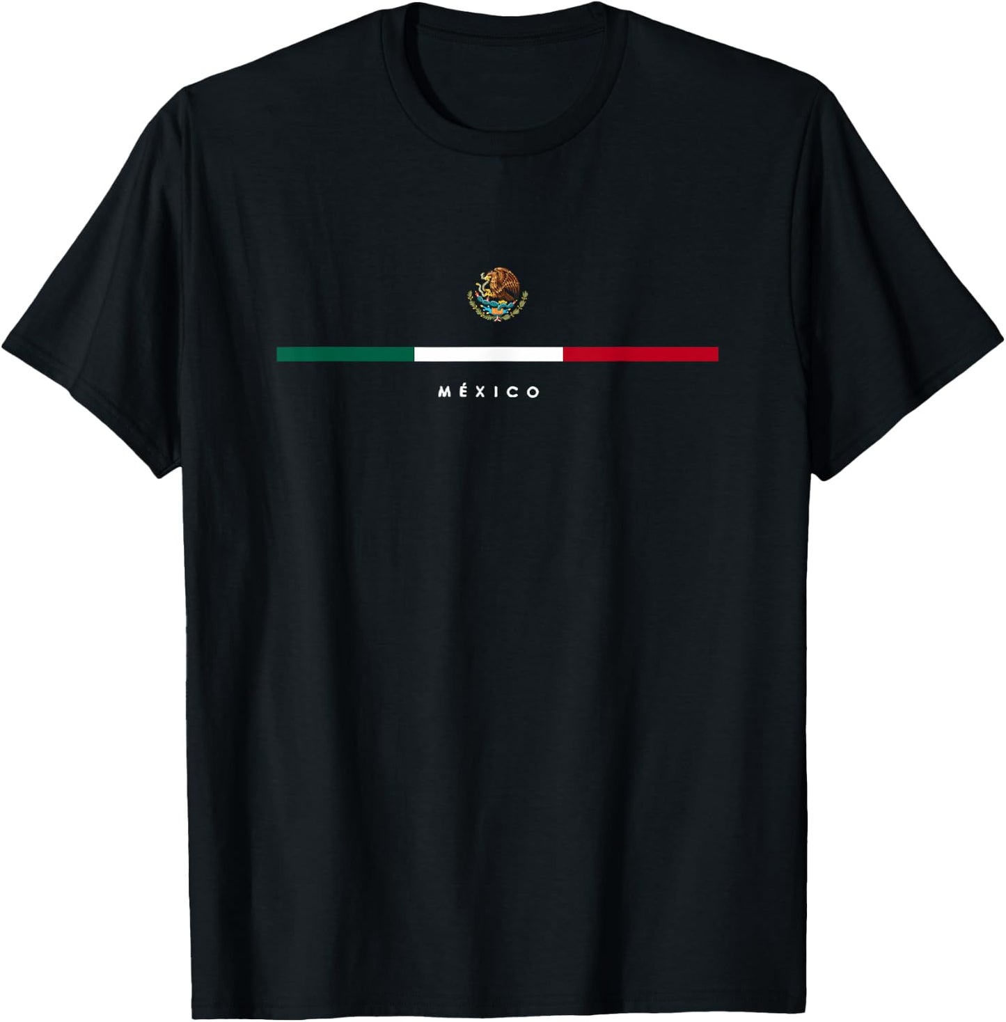 Mexico Mexican Flag Vintage Mexican Independence Day T-Shirt - T-Shirt | Black