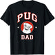 Pug Dad Dog Father T-Shirt - T-Shirt | Black