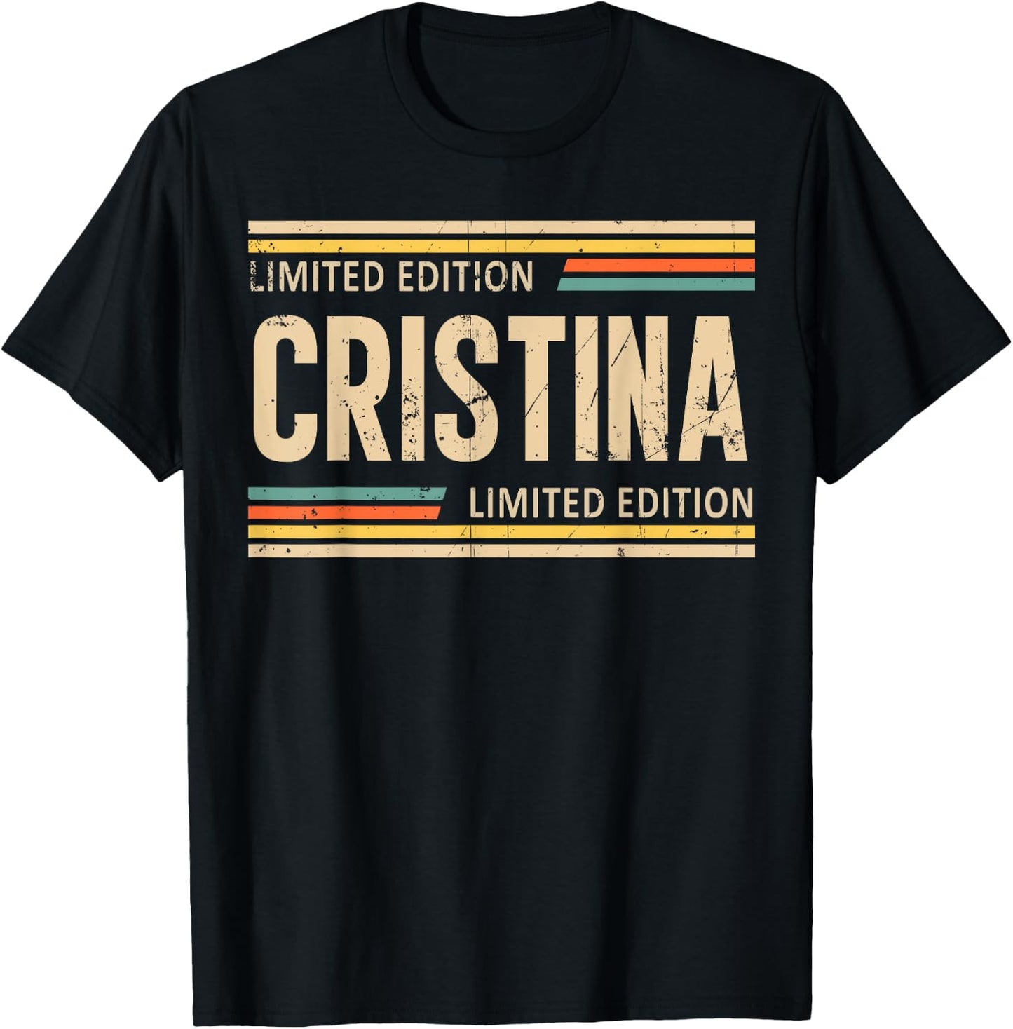 CRISTINA Limited Edition Shirt CRISTINA Name Personalized T-Shirt - T-Shirt | Black