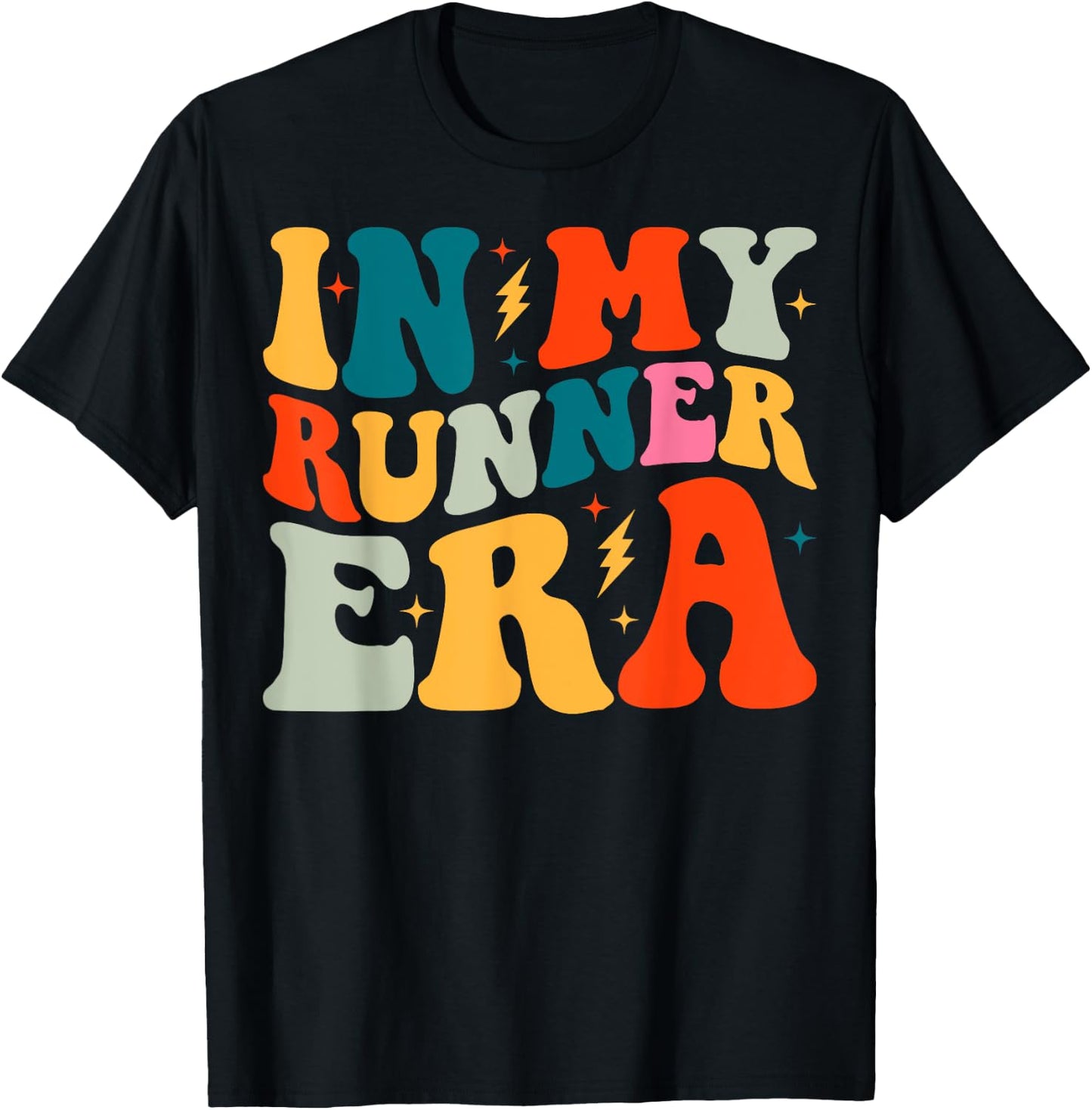 Groovy In My Runner Era Running T-Shirt - T-Shirt | Black