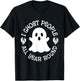I Ghost People All Year Round funny Halloween Ghost quote T-Shirt - T-Shirt | Black